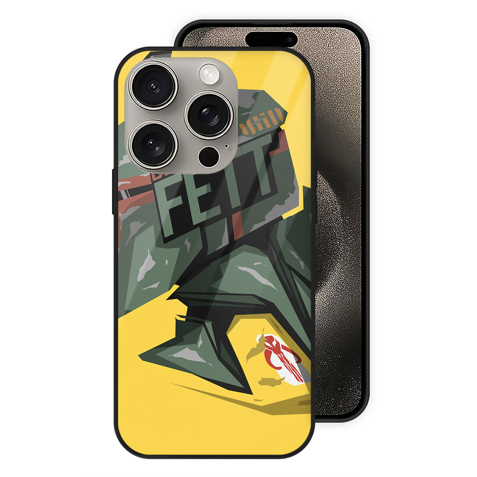 （画像用） スター・ウォーズ Star Wars 【iPhone15Pro対応】スマホケース 耐衝撃＆黄変防止 背面ガラス