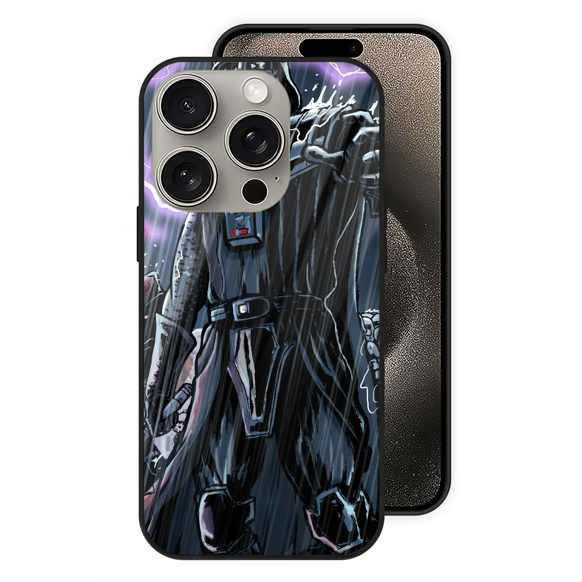 （画像用） スター・ウォーズ Star Wars 【iPhone15Pro対応】スマホケース 耐衝撃＆黄変防止 背面ガラス