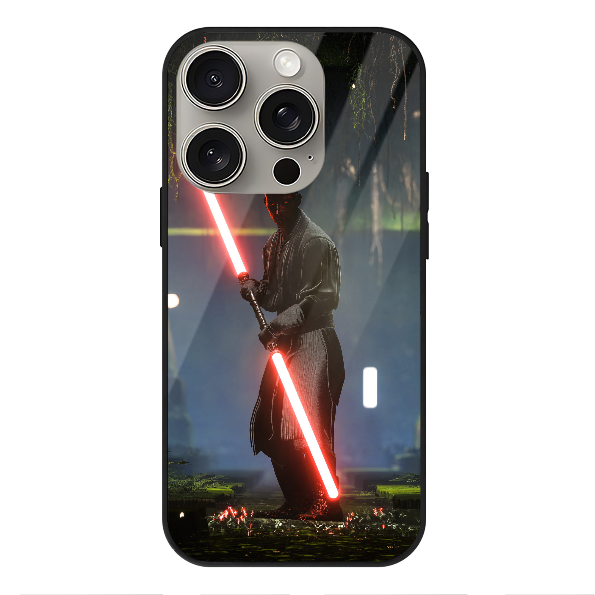 （画像用） スター・ウォーズ Star Wars 【iPhone15Pro対応】スマホケース 耐衝撃＆黄変防止 背面ガラス