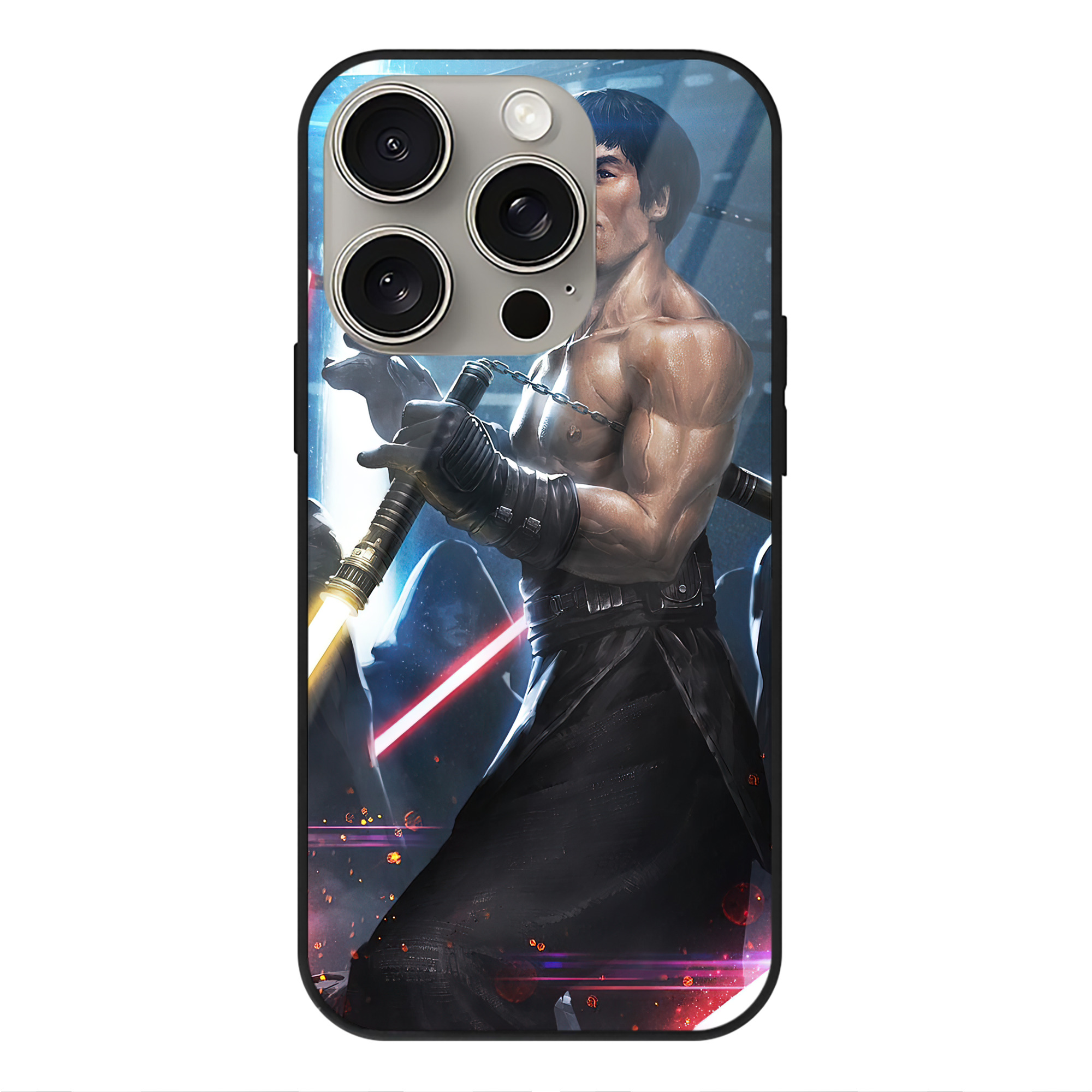 （画像用） スター・ウォーズ Star Wars 【iPhone15Pro対応】スマホケース 耐衝撃＆黄変防止 背面ガラス