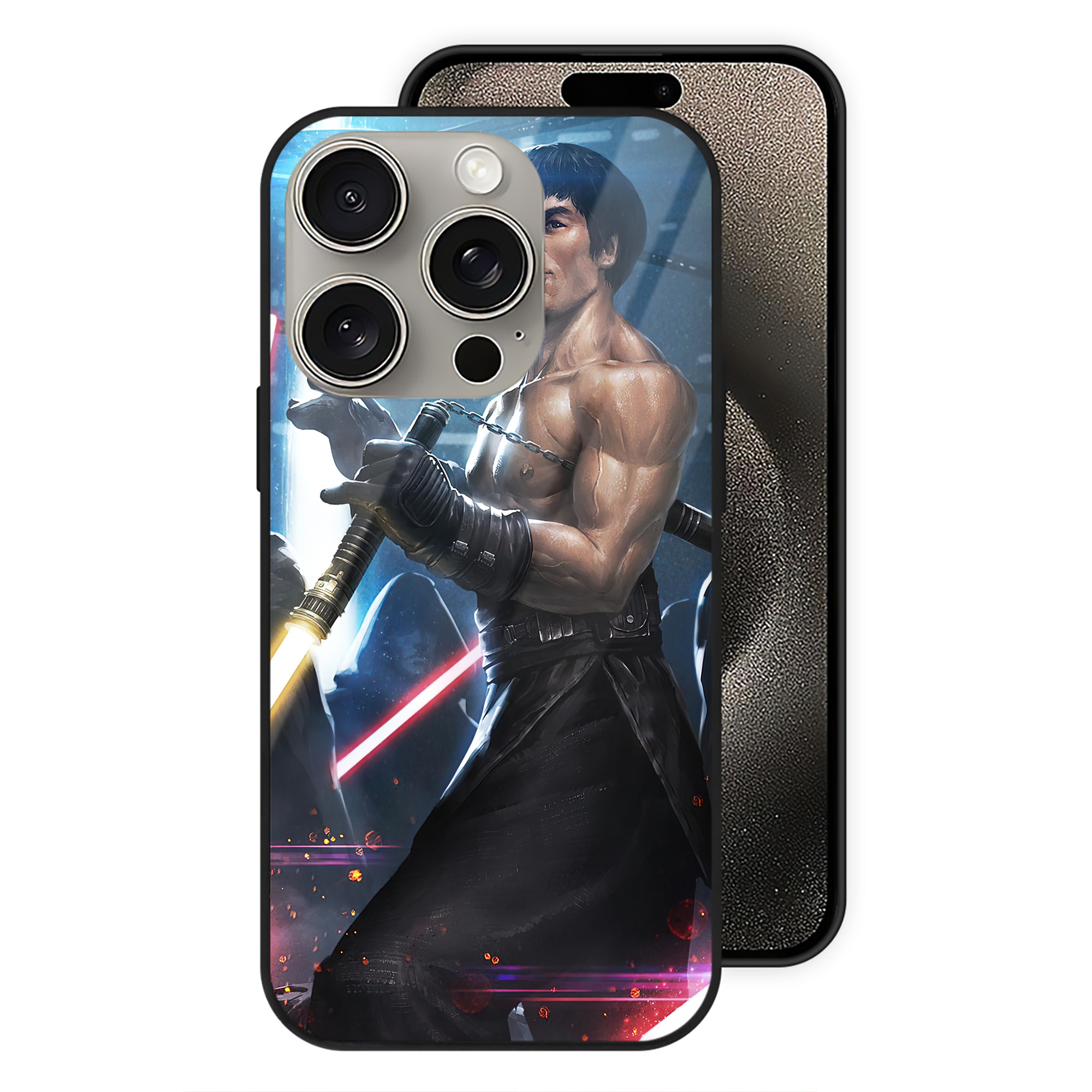 （画像用） スター・ウォーズ Star Wars 【iPhone15Pro対応】スマホケース 耐衝撃＆黄変防止 背面ガラス