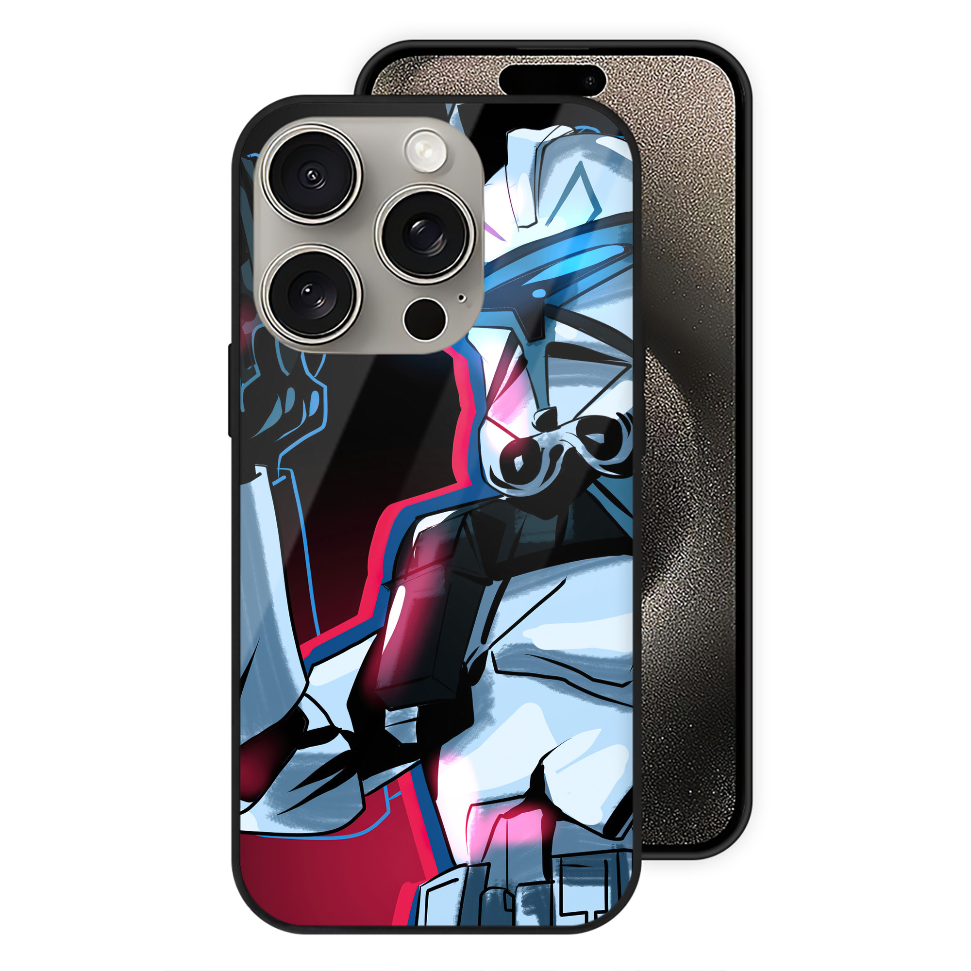 （画像用） スター・ウォーズ Star Wars 【iPhone15Pro対応】スマホケース 耐衝撃＆黄変防止 背面ガラス