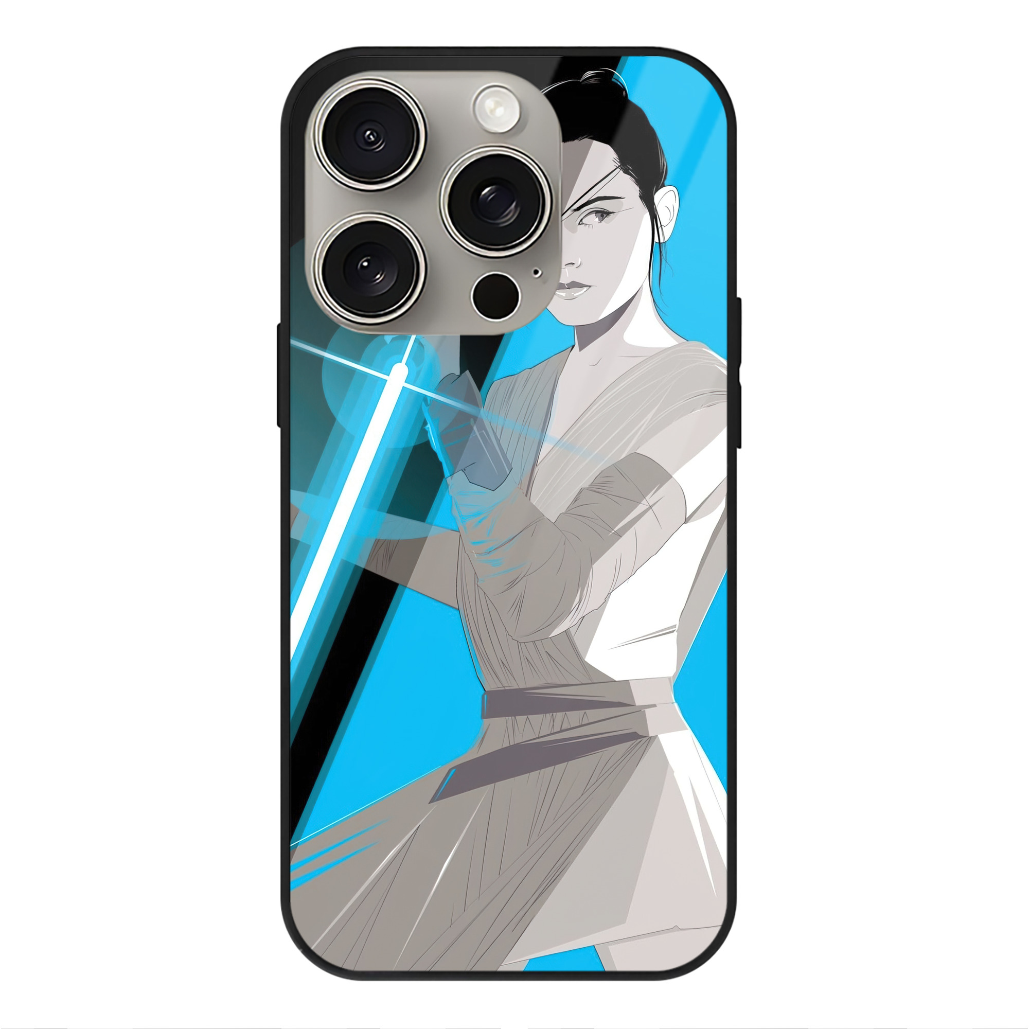 （画像用） スター・ウォーズ Star Wars 【iPhone15Pro対応】スマホケース 耐衝撃＆黄変防止 背面ガラス