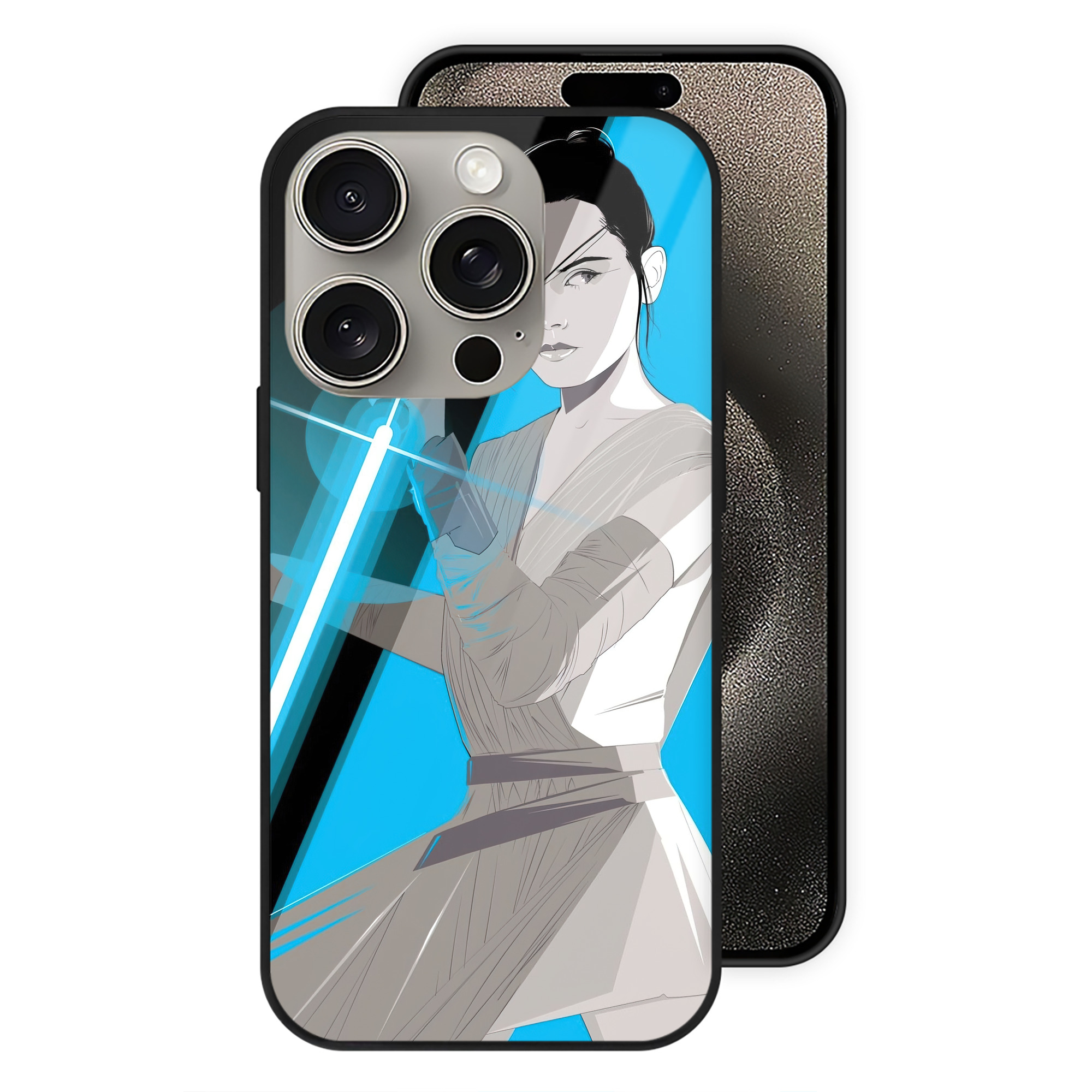 （画像用） スター・ウォーズ Star Wars 【iPhone15Pro対応】スマホケース 耐衝撃＆黄変防止 背面ガラス