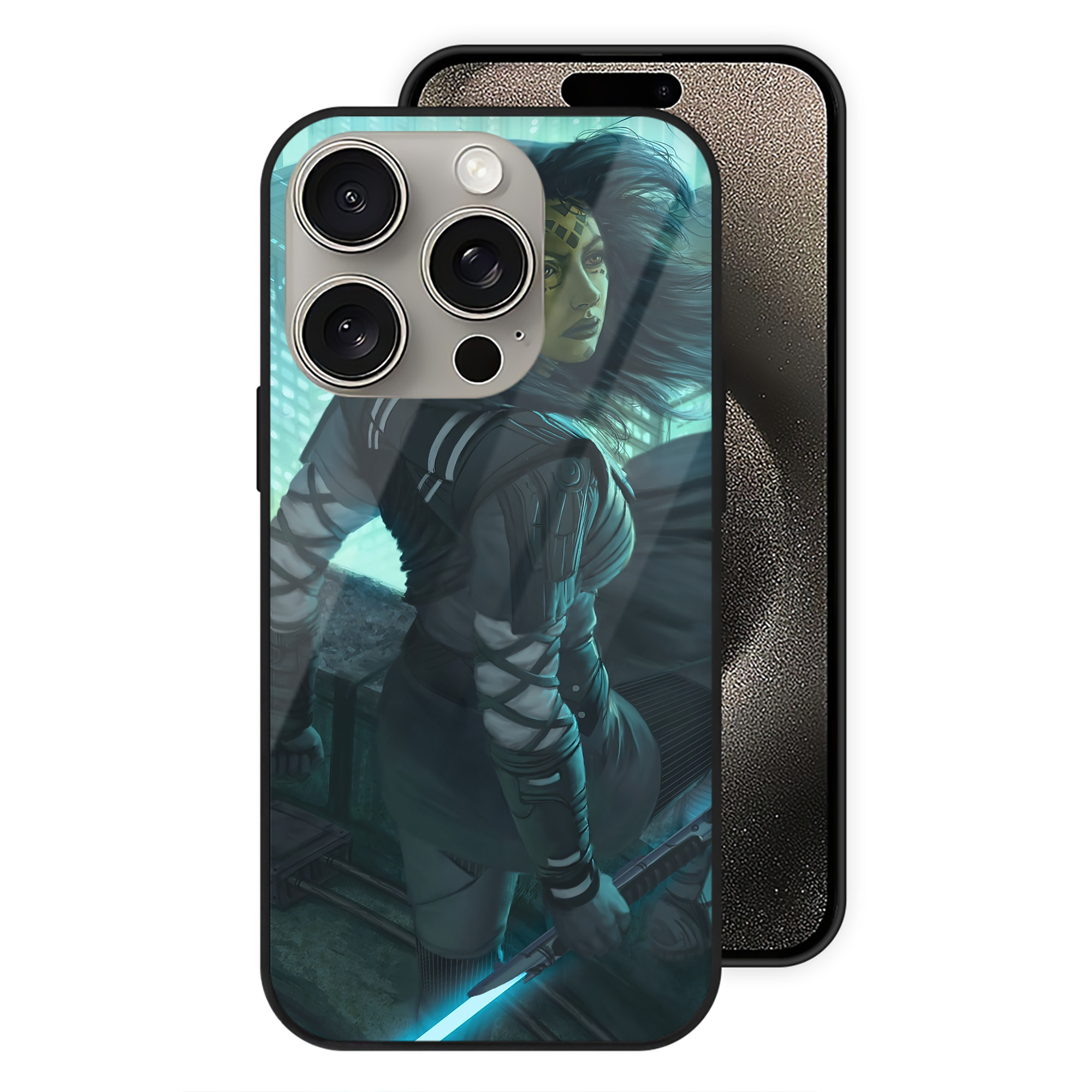 （画像用） スター・ウォーズ Star Wars 【iPhone15Pro対応】スマホケース 耐衝撃＆黄変防止 背面ガラス