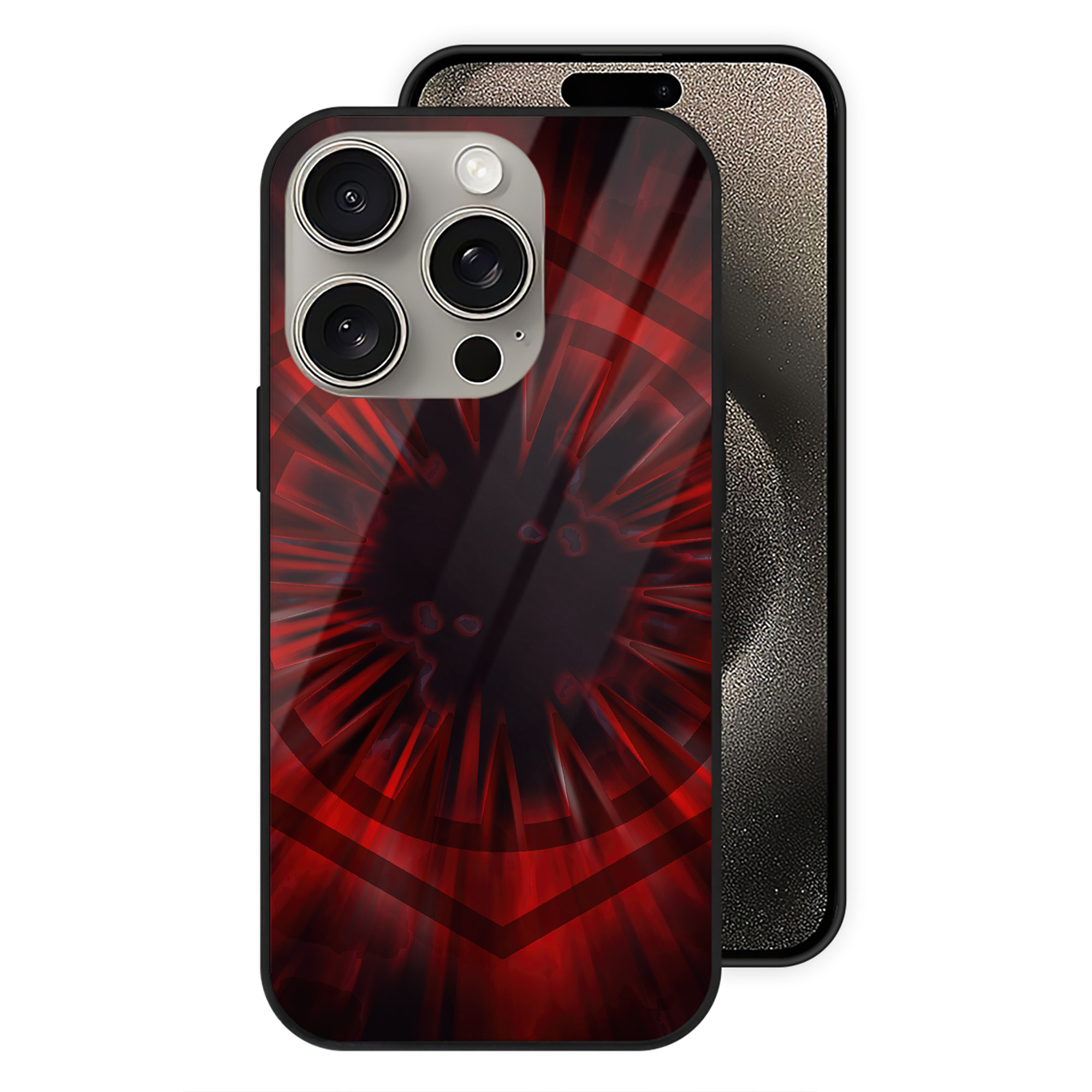 （画像用） スター・ウォーズ Star Wars 【iPhone15Pro対応】スマホケース 耐衝撃＆黄変防止 背面ガラス