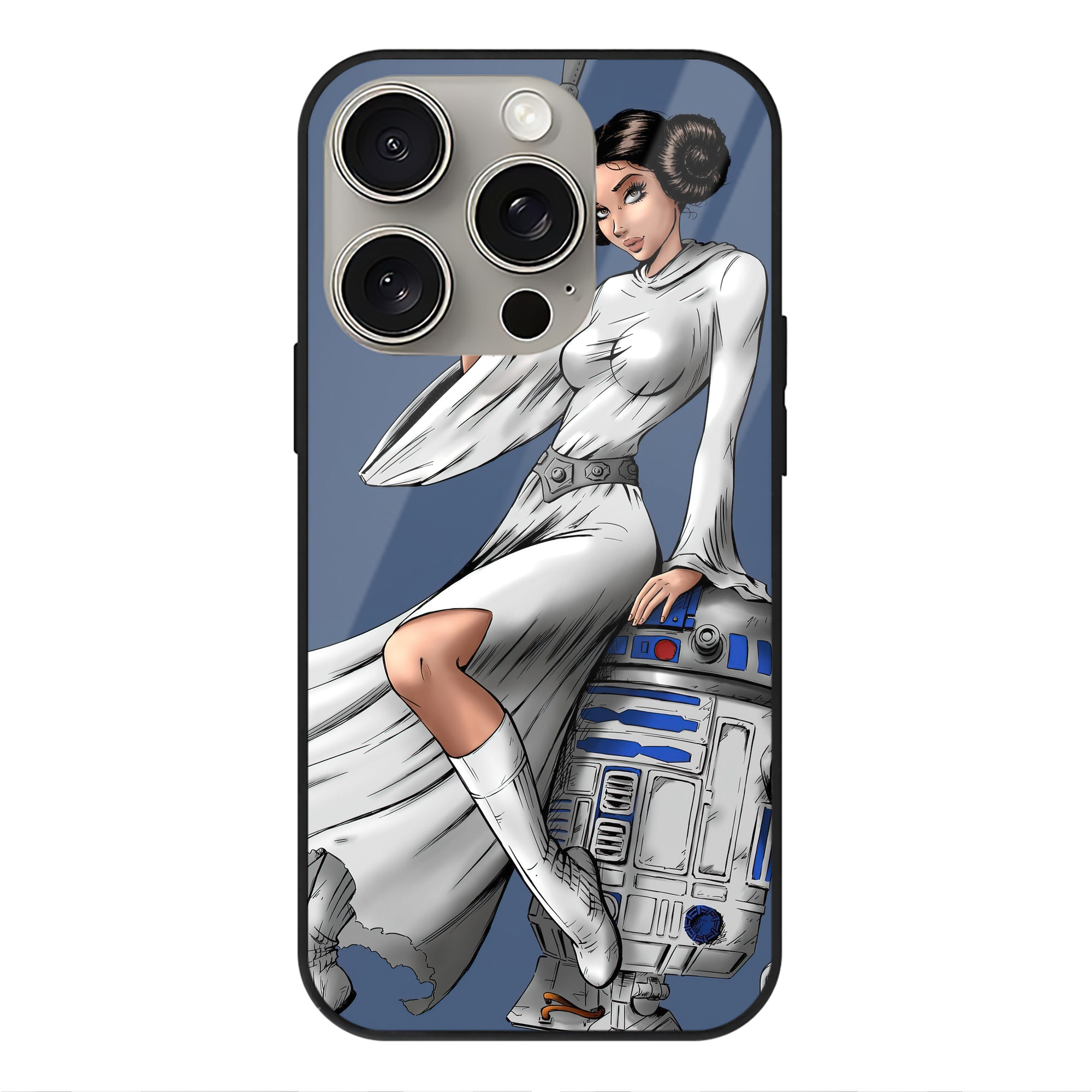 （画像用） スター・ウォーズ Star Wars 【iPhone15Pro対応】スマホケース 耐衝撃＆黄変防止 背面ガラス