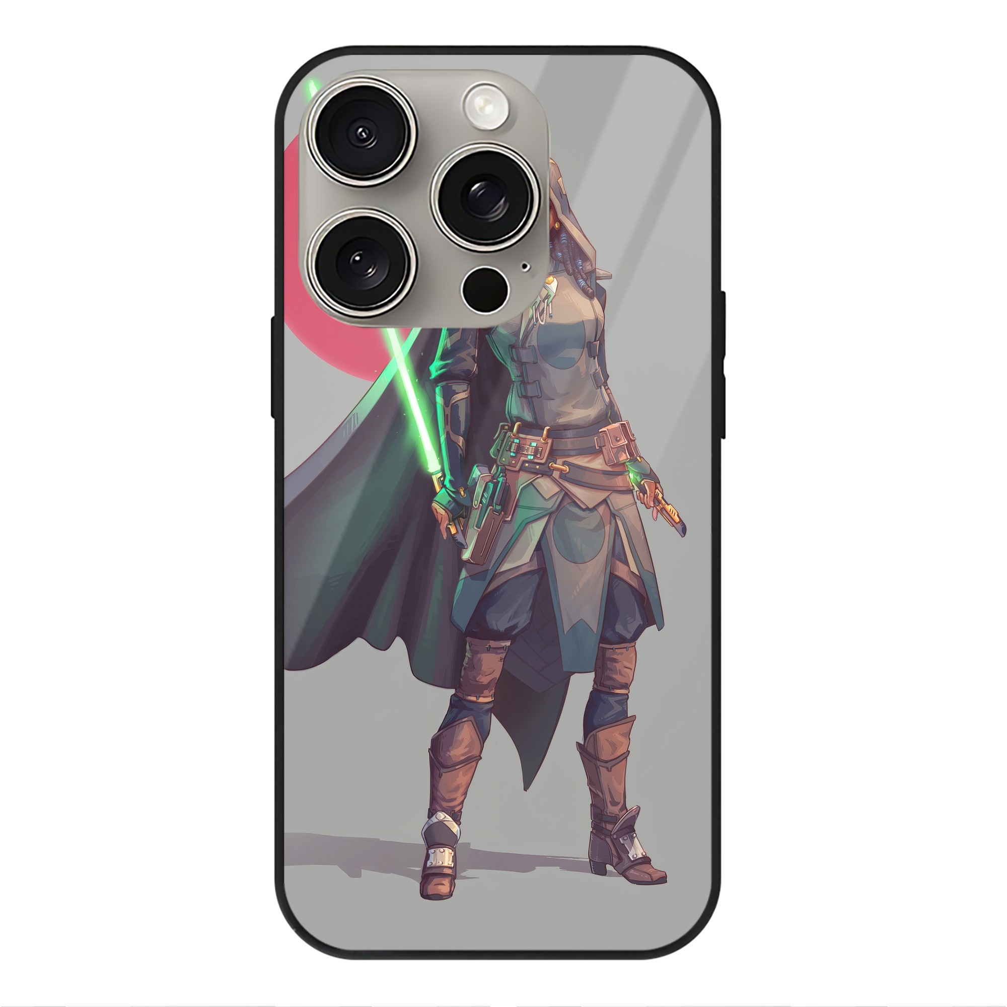 （画像用） スター・ウォーズ Star Wars 【iPhone15Pro対応】スマホケース 耐衝撃＆黄変防止 背面ガラス
