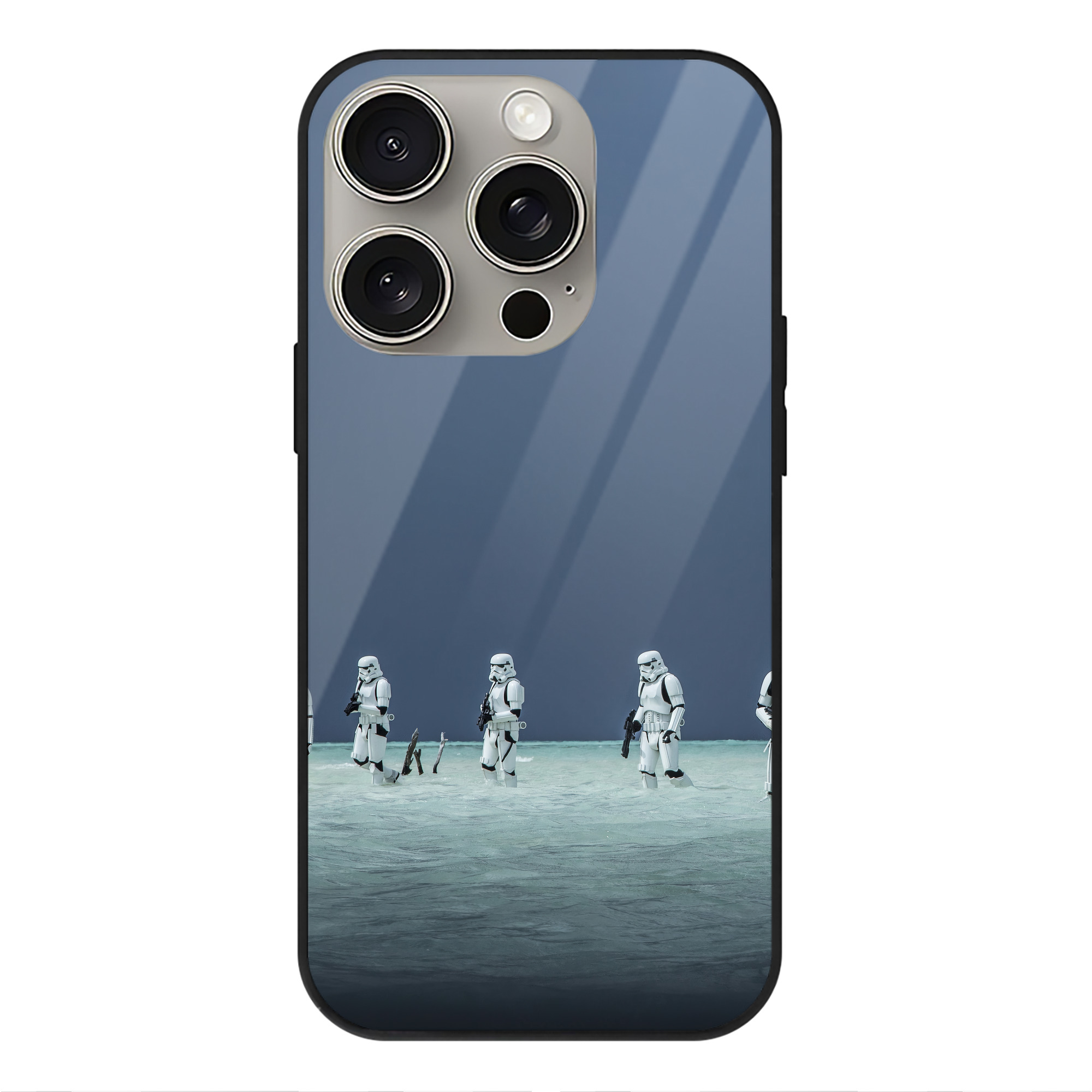 （画像用） スター・ウォーズ Star Wars 【iPhone15Pro対応】スマホケース 耐衝撃＆黄変防止 背面ガラス