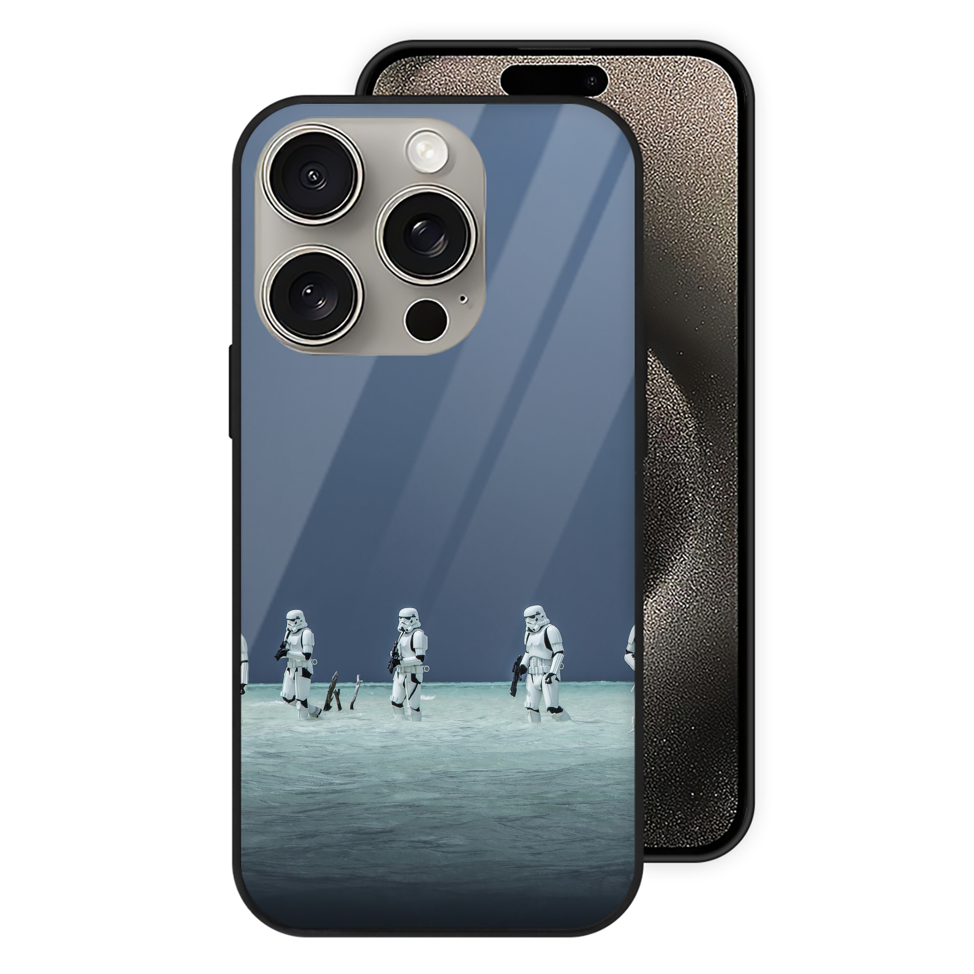 （画像用） スター・ウォーズ Star Wars 【iPhone15Pro対応】スマホケース 耐衝撃＆黄変防止 背面ガラス