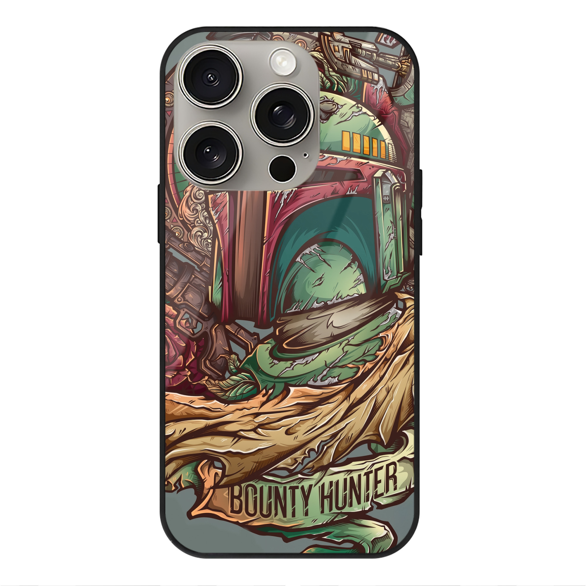 （画像用） スター・ウォーズ Star Wars 【iPhone15Pro対応】スマホケース 耐衝撃＆黄変防止 背面ガラス