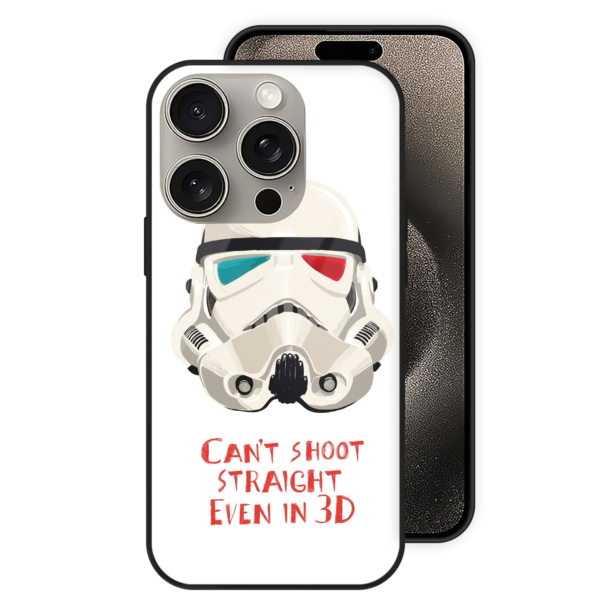 （画像用） スター・ウォーズ Star Wars 【iPhone15Pro対応】スマホケース 耐衝撃＆黄変防止 背面ガラス