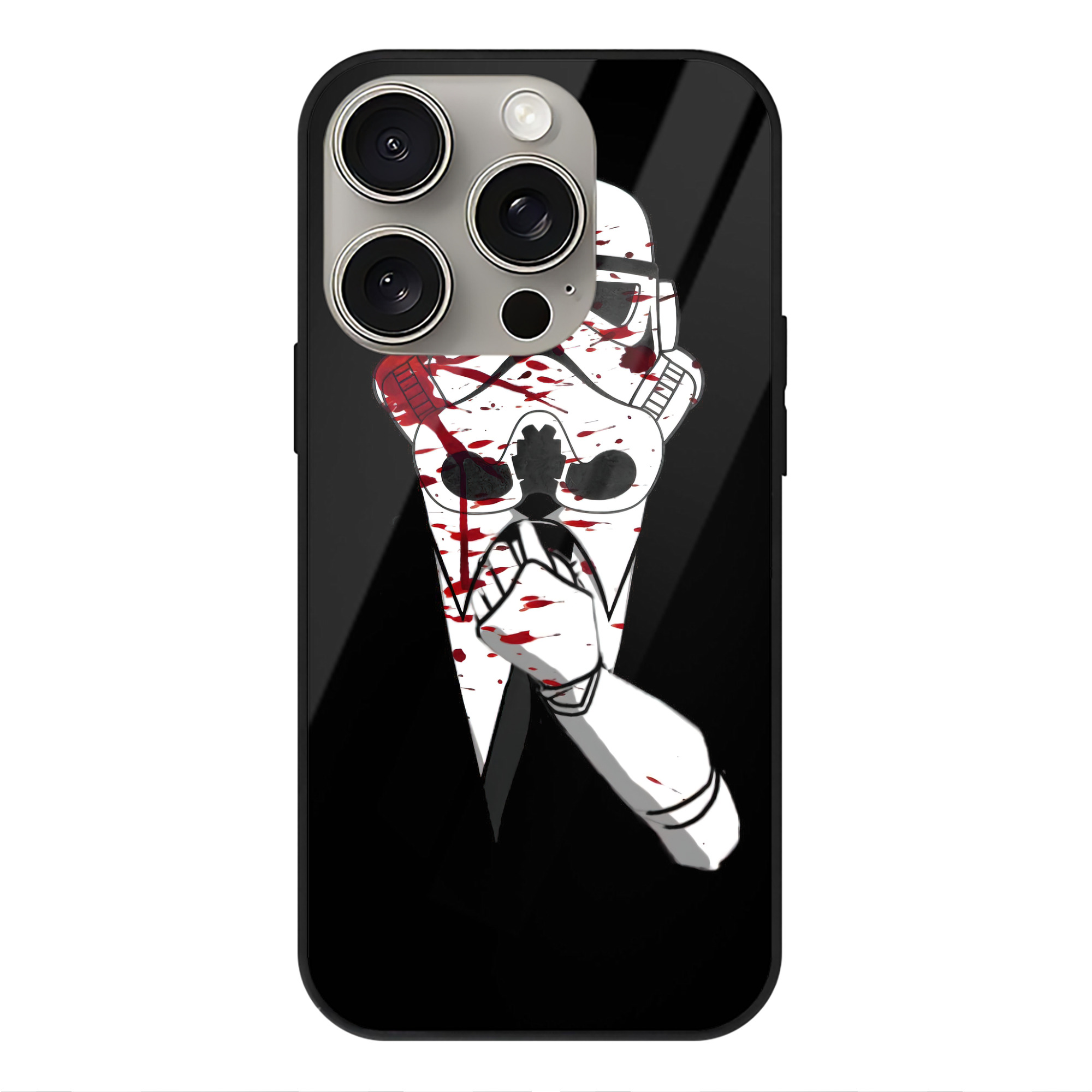 （画像用） スター・ウォーズ Star Wars 【iPhone15Pro対応】スマホケース 耐衝撃＆黄変防止 背面ガラス