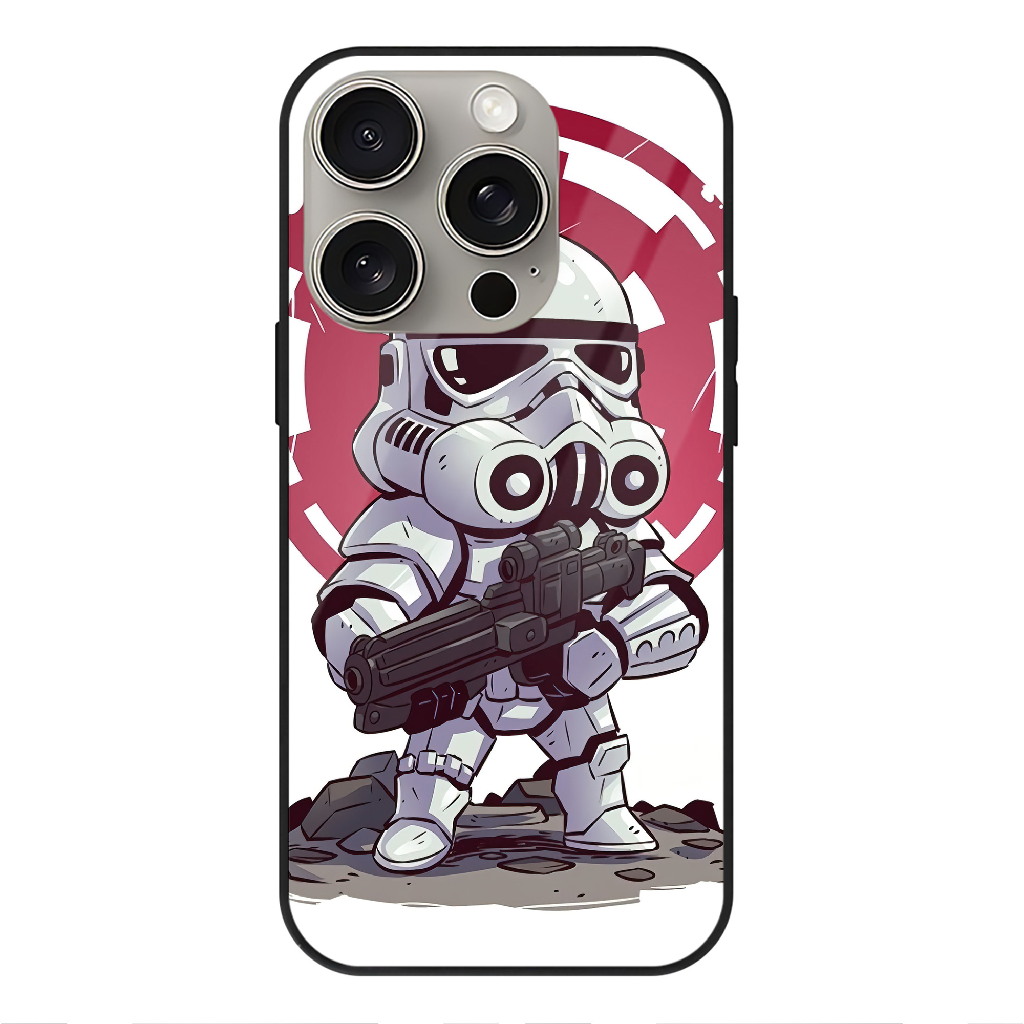 （画像用） スター・ウォーズ Star Wars 【iPhone15Pro対応】スマホケース 耐衝撃＆黄変防止 背面ガラス