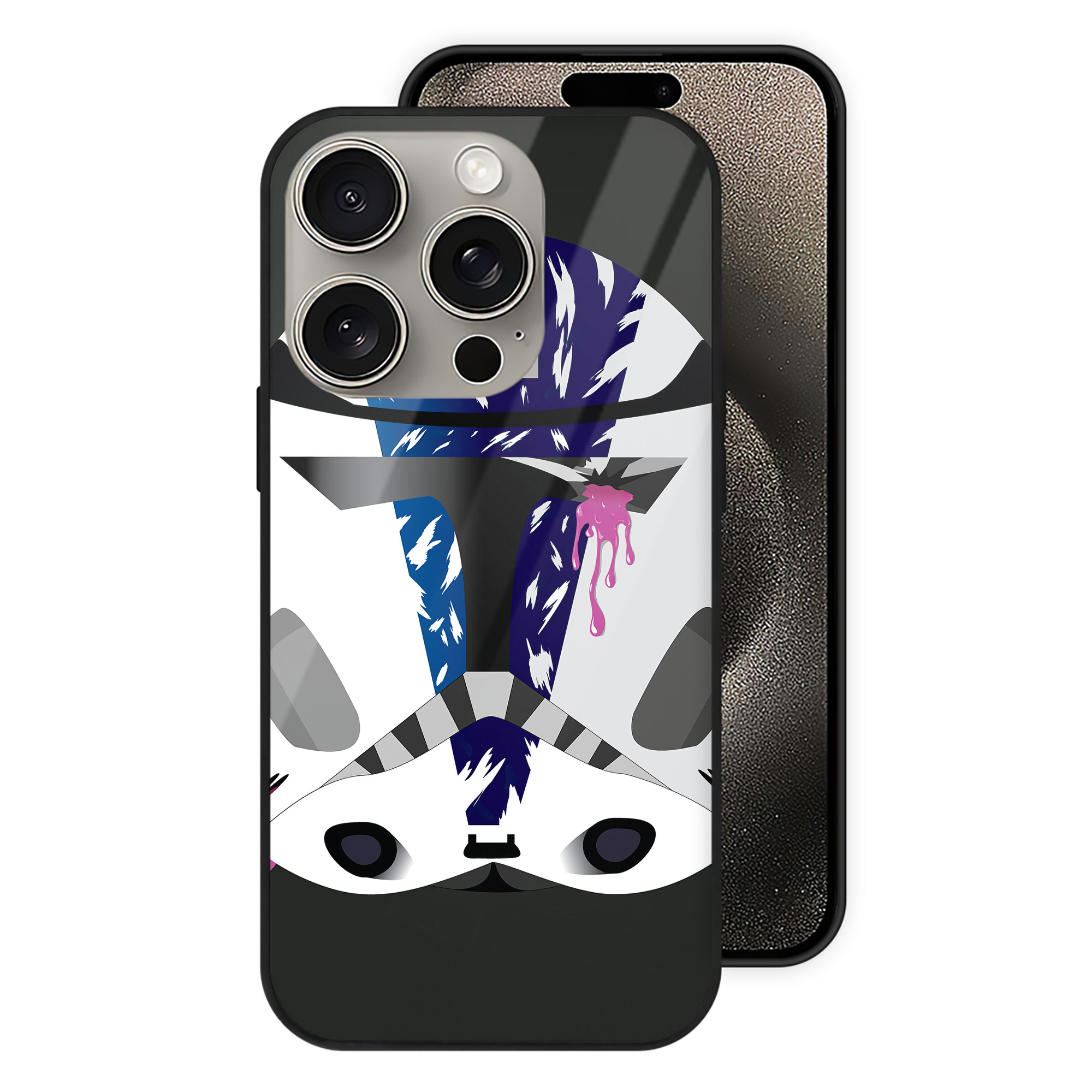 （画像用） スター・ウォーズ Star Wars 【iPhone15Pro対応】スマホケース 耐衝撃＆黄変防止 背面ガラス