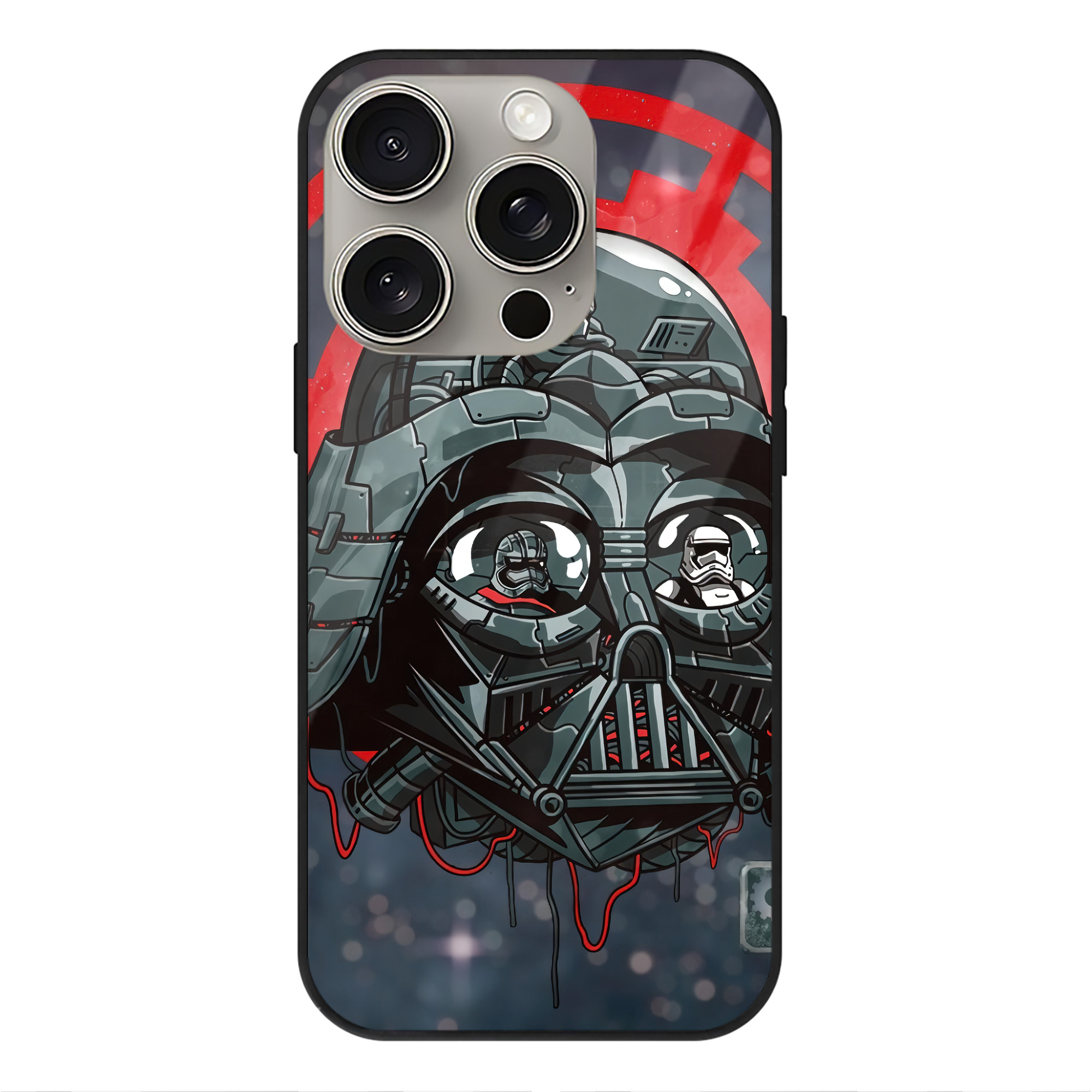 （画像用） スター・ウォーズ Star Wars 【iPhone15Pro対応】スマホケース 耐衝撃＆黄変防止 背面ガラス