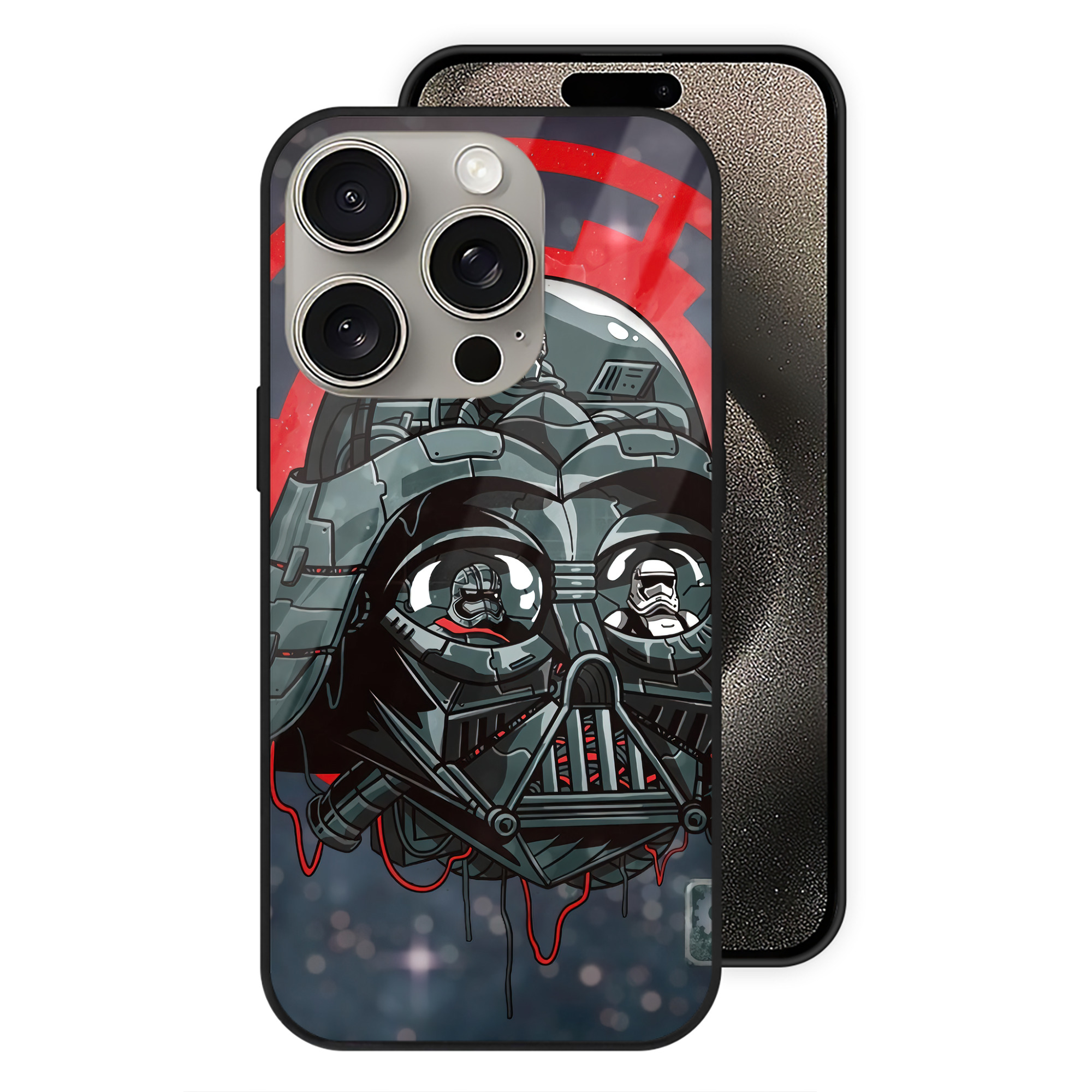 （画像用） スター・ウォーズ Star Wars 【iPhone15Pro対応】スマホケース 耐衝撃＆黄変防止 背面ガラス