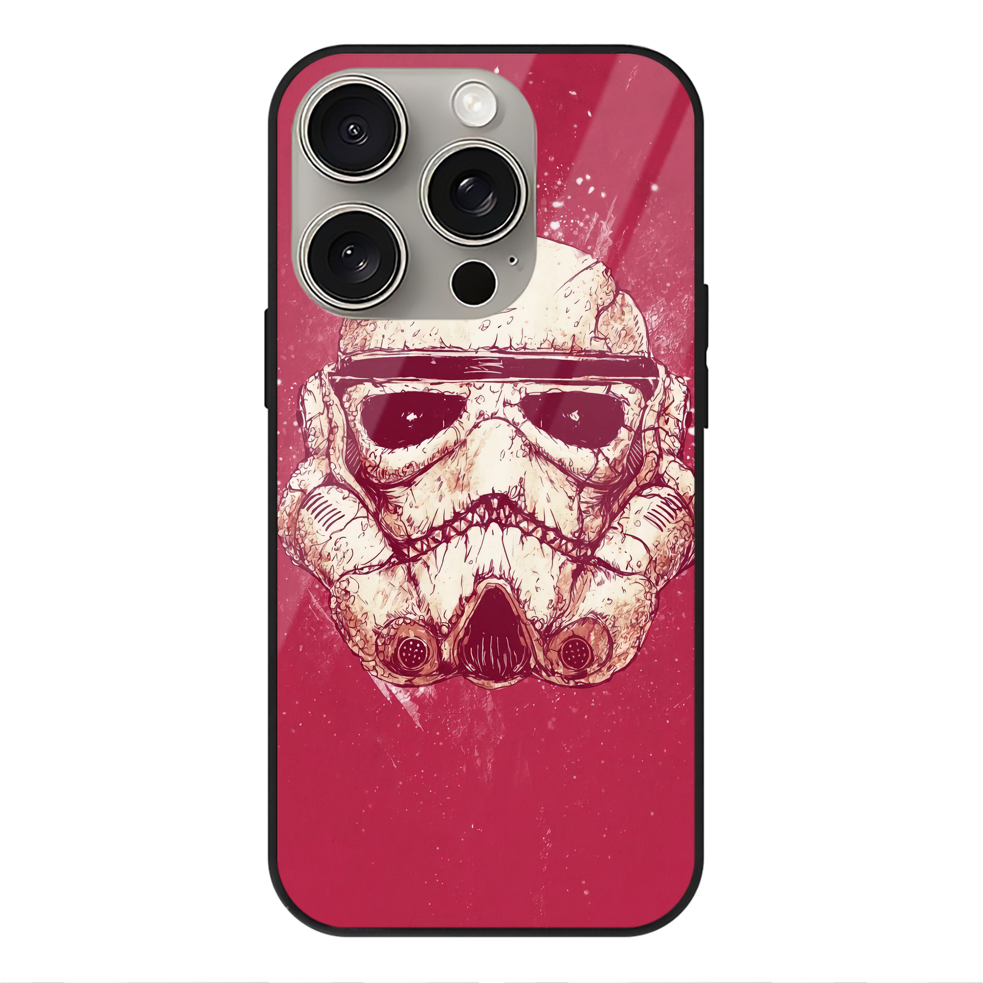 （画像用） スター・ウォーズ Star Wars 【iPhone15Pro対応】スマホケース 耐衝撃＆黄変防止 背面ガラス