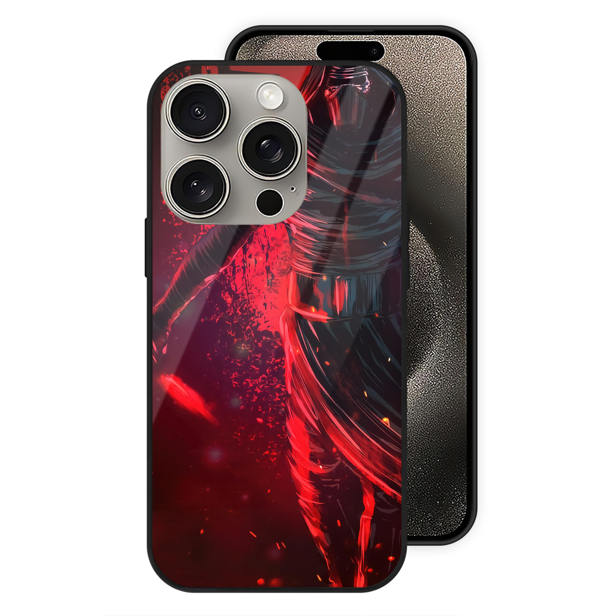 （画像用） スター・ウォーズ Star Wars 【iPhone15Pro対応】スマホケース 耐衝撃＆黄変防止 背面ガラス