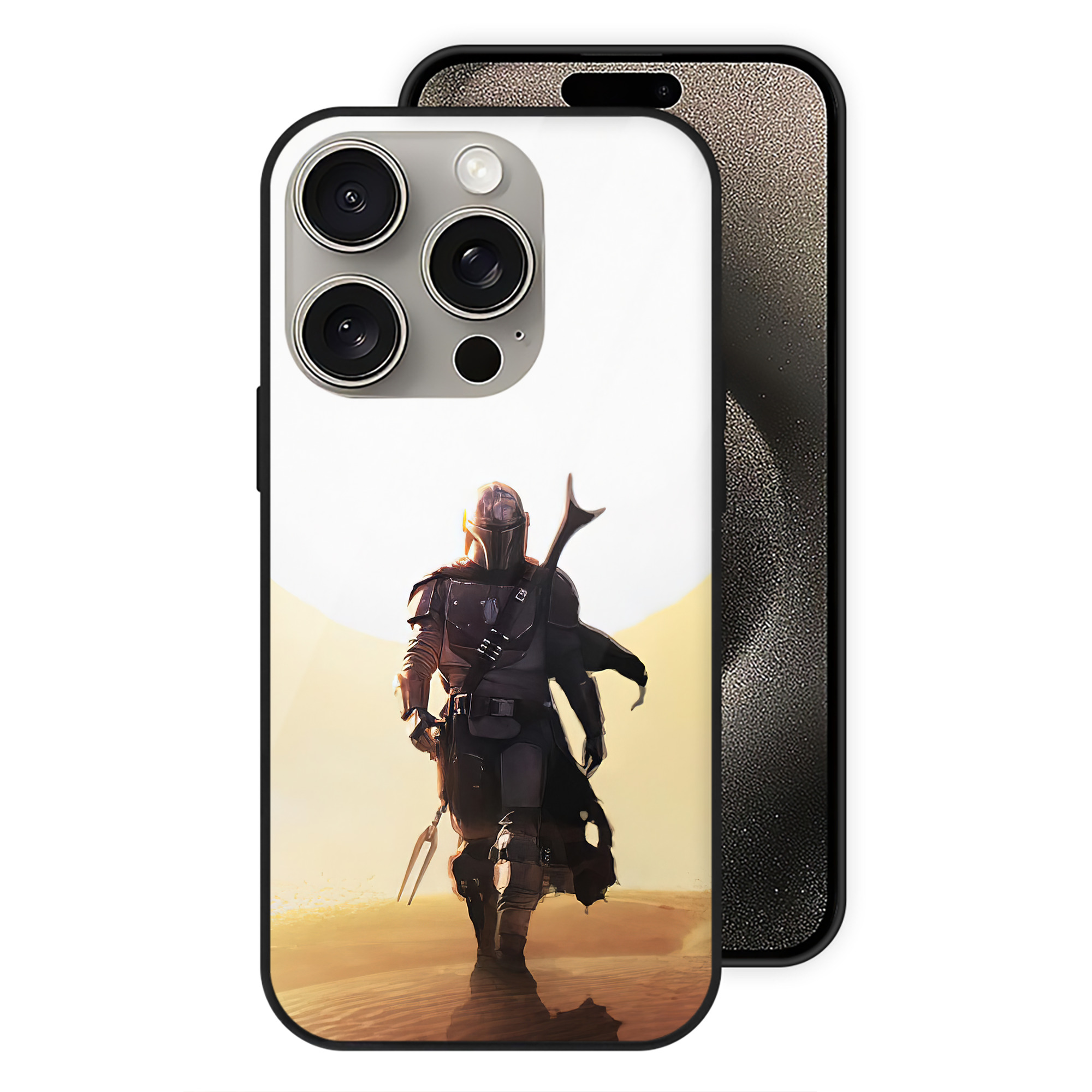 （画像用） スター・ウォーズ Star Wars 【iPhone15Pro対応】スマホケース 耐衝撃＆黄変防止 背面ガラス