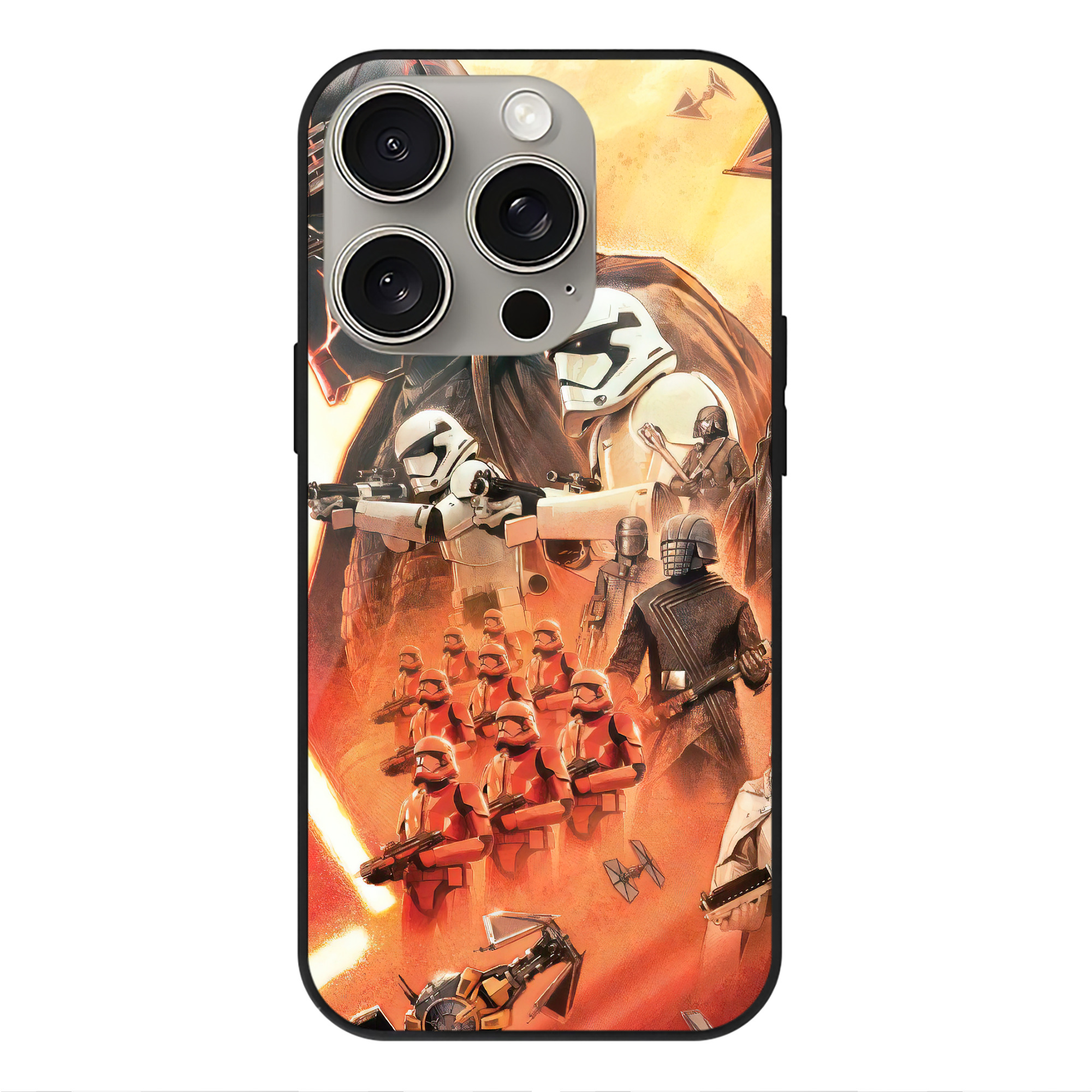 （画像用） スター・ウォーズ Star Wars 【iPhone15Pro対応】スマホケース 耐衝撃＆黄変防止 背面ガラス