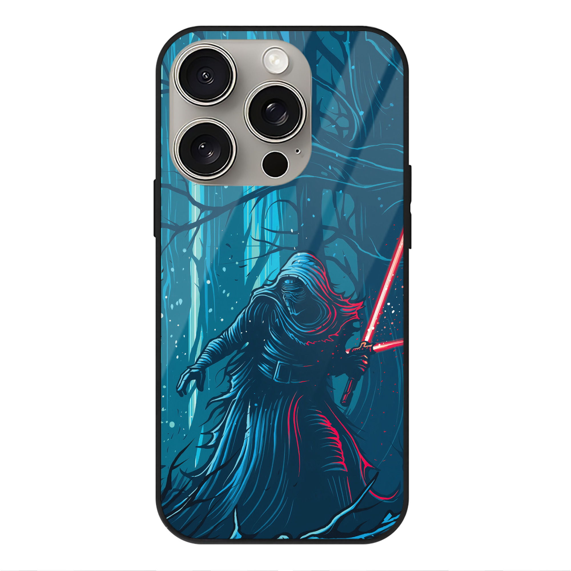 （画像用） スター・ウォーズ Star Wars 【iPhone15Pro対応】スマホケース 耐衝撃＆黄変防止 背面ガラス