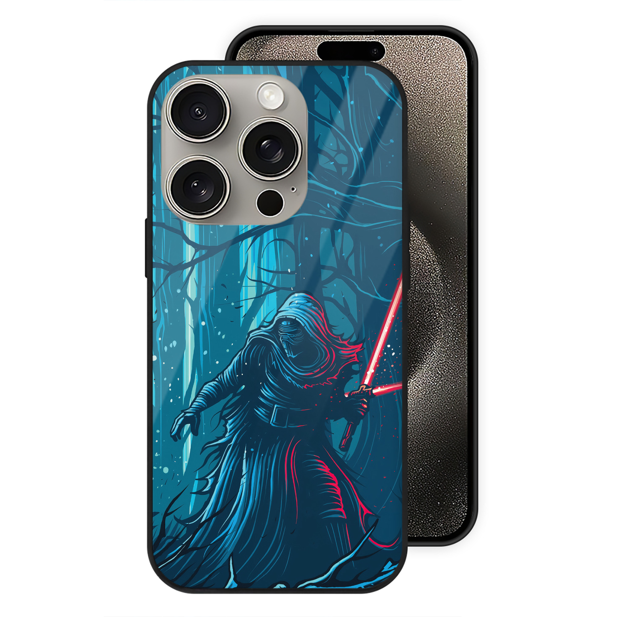 （画像用） スター・ウォーズ Star Wars 【iPhone15Pro対応】スマホケース 耐衝撃＆黄変防止 背面ガラス