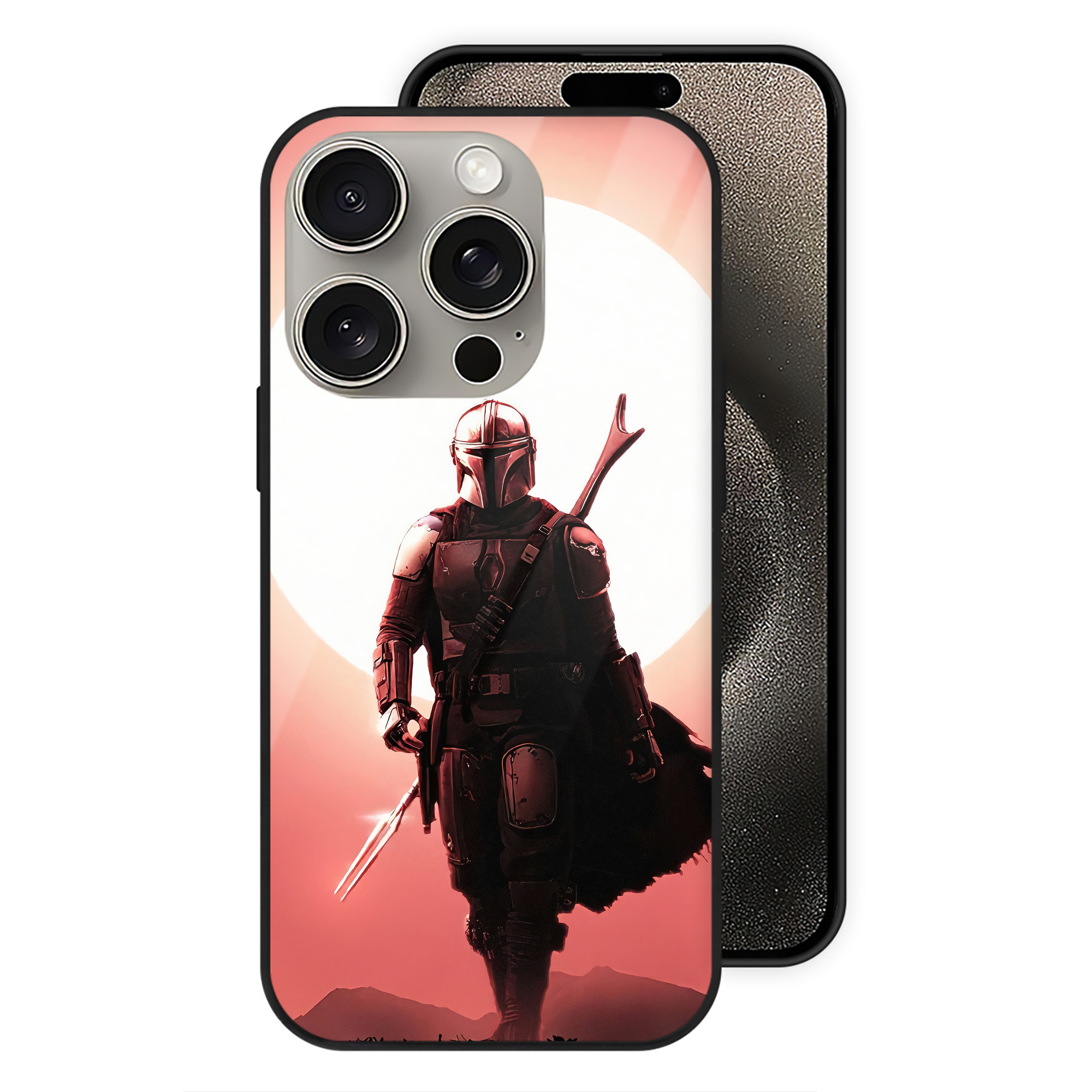 （画像用） スター・ウォーズ Star Wars 【iPhone15Pro対応】スマホケース 耐衝撃＆黄変防止 背面ガラス