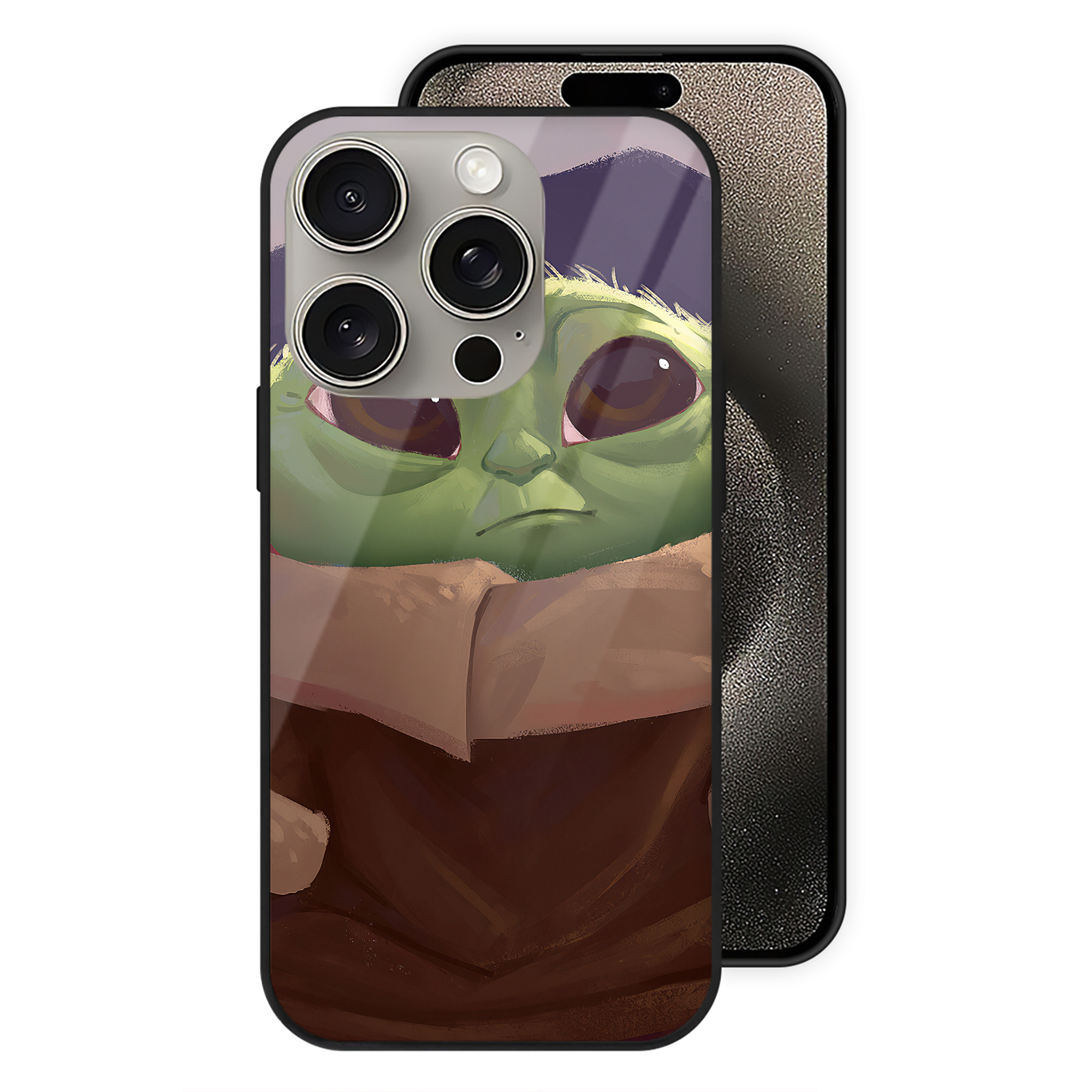 （画像用） スター・ウォーズ Star Wars 【iPhone15Pro対応】スマホケース 耐衝撃＆黄変防止 背面ガラス