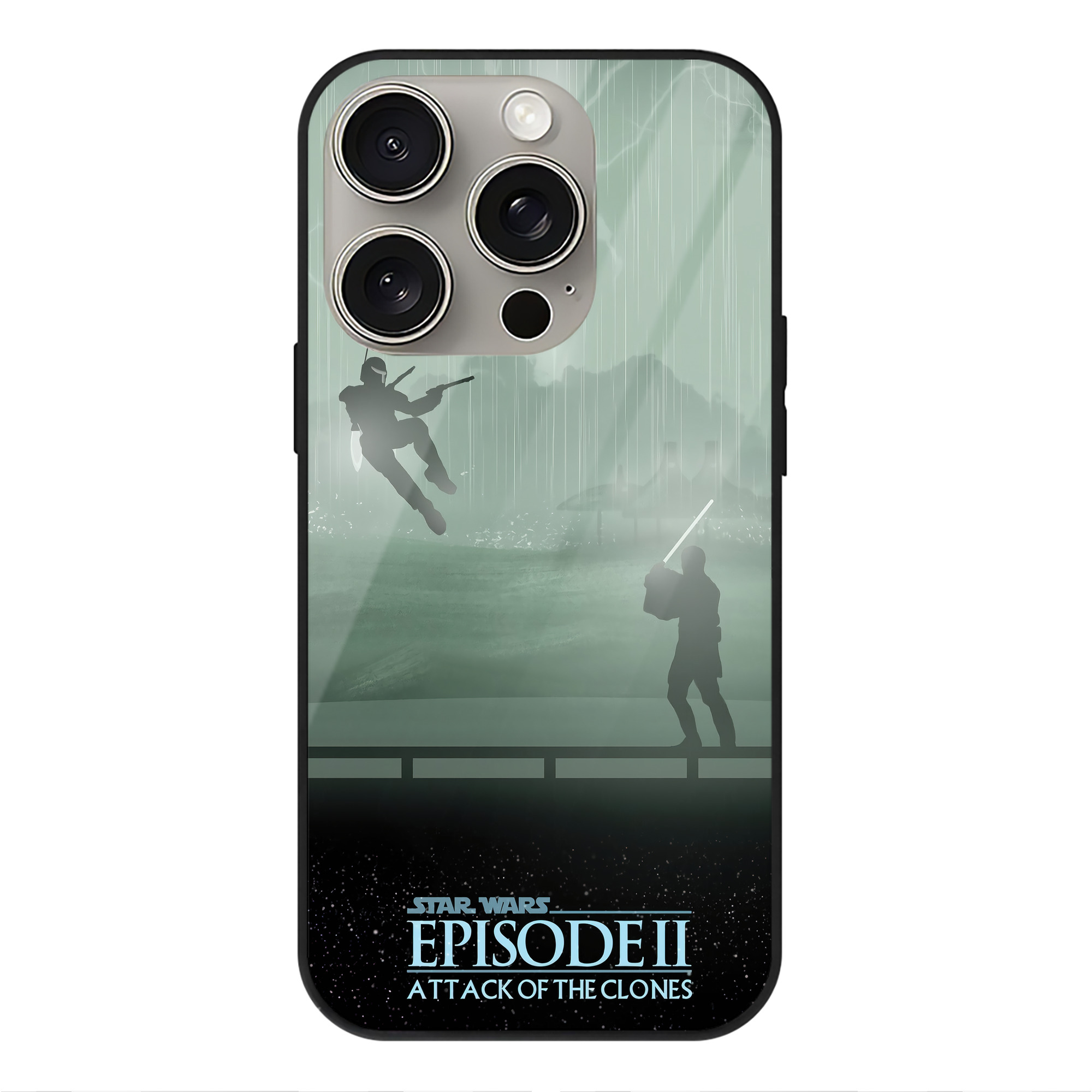 （画像用） スター・ウォーズ Star Wars 【iPhone15Pro対応】スマホケース 耐衝撃＆黄変防止 背面ガラス