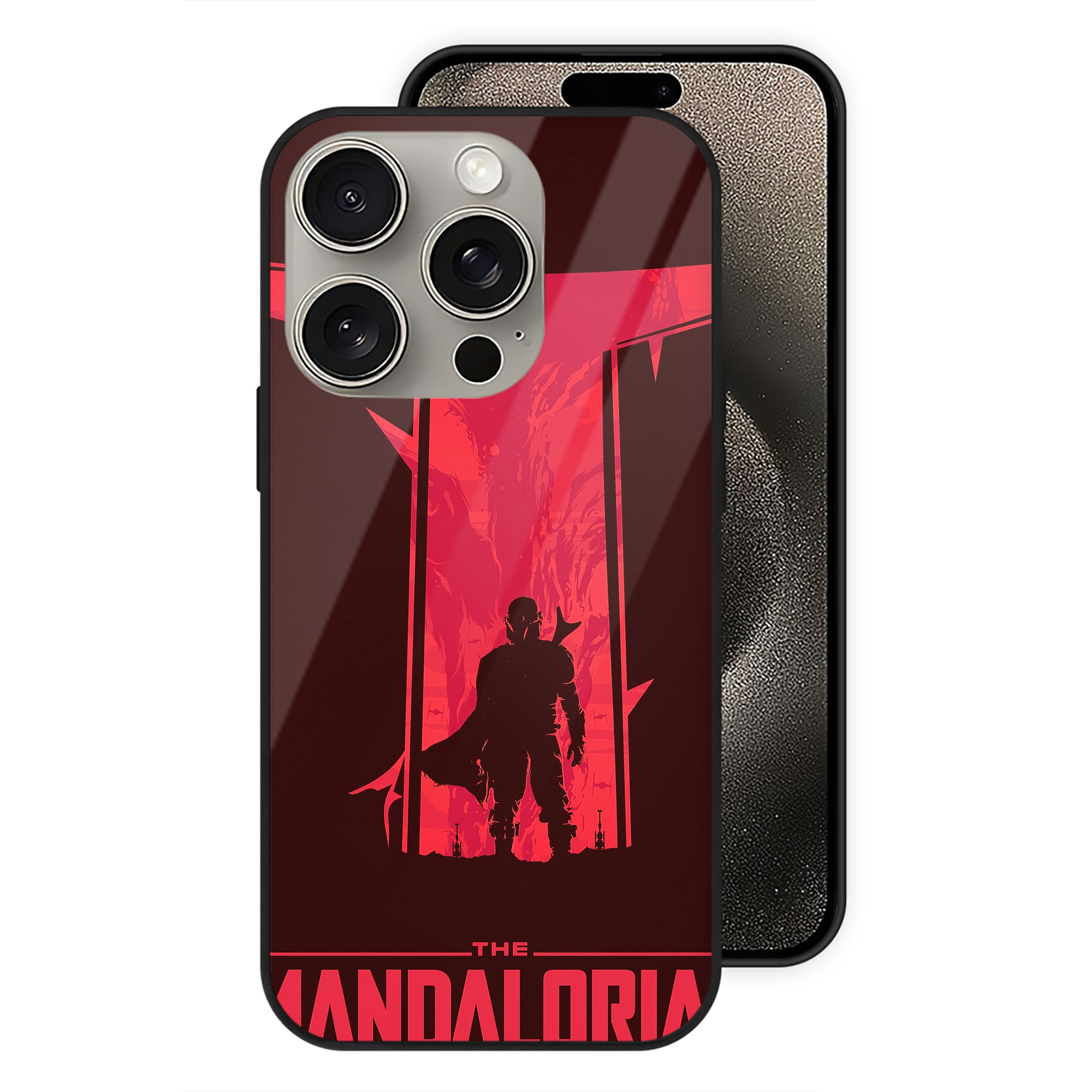 （画像用） スター・ウォーズ Star Wars 【iPhone15Pro対応】スマホケース 耐衝撃＆黄変防止 背面ガラス