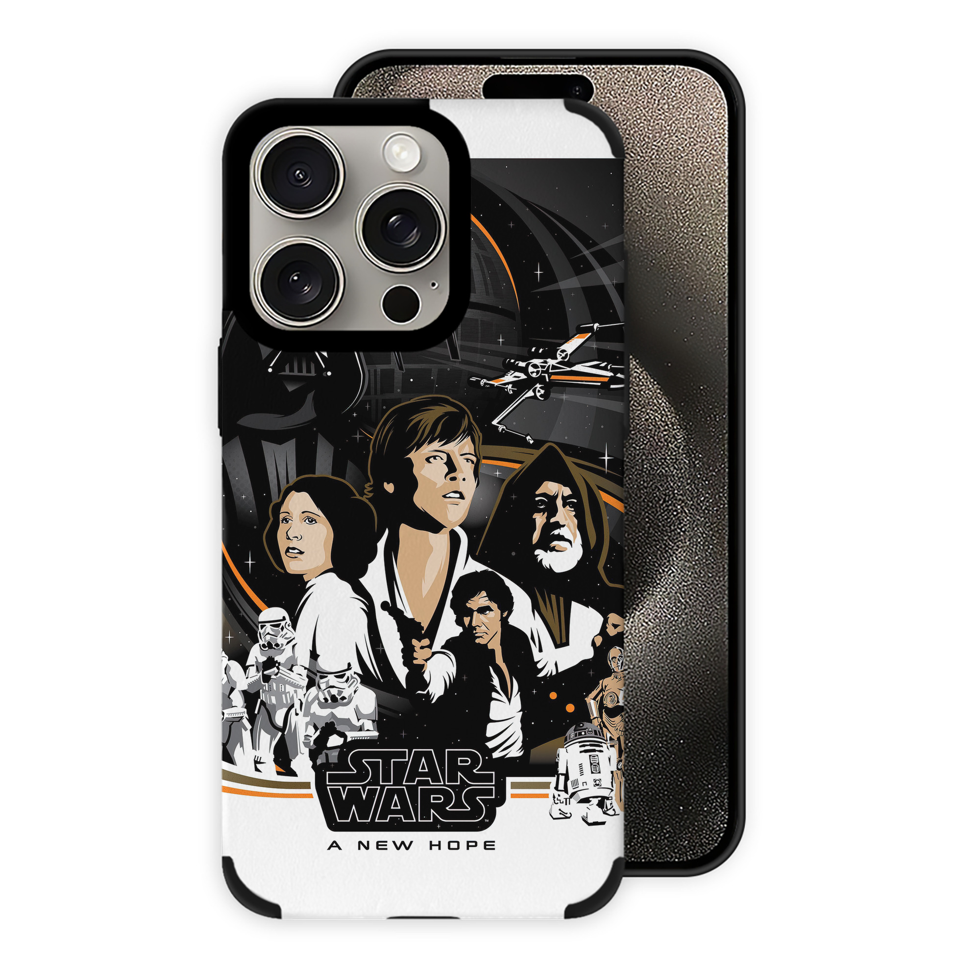 （画像用） スター・ウォーズ Star Wars 【iPhone15ProMax対応】 PUレザー スマホケース 耐衝撃＆黄変防止