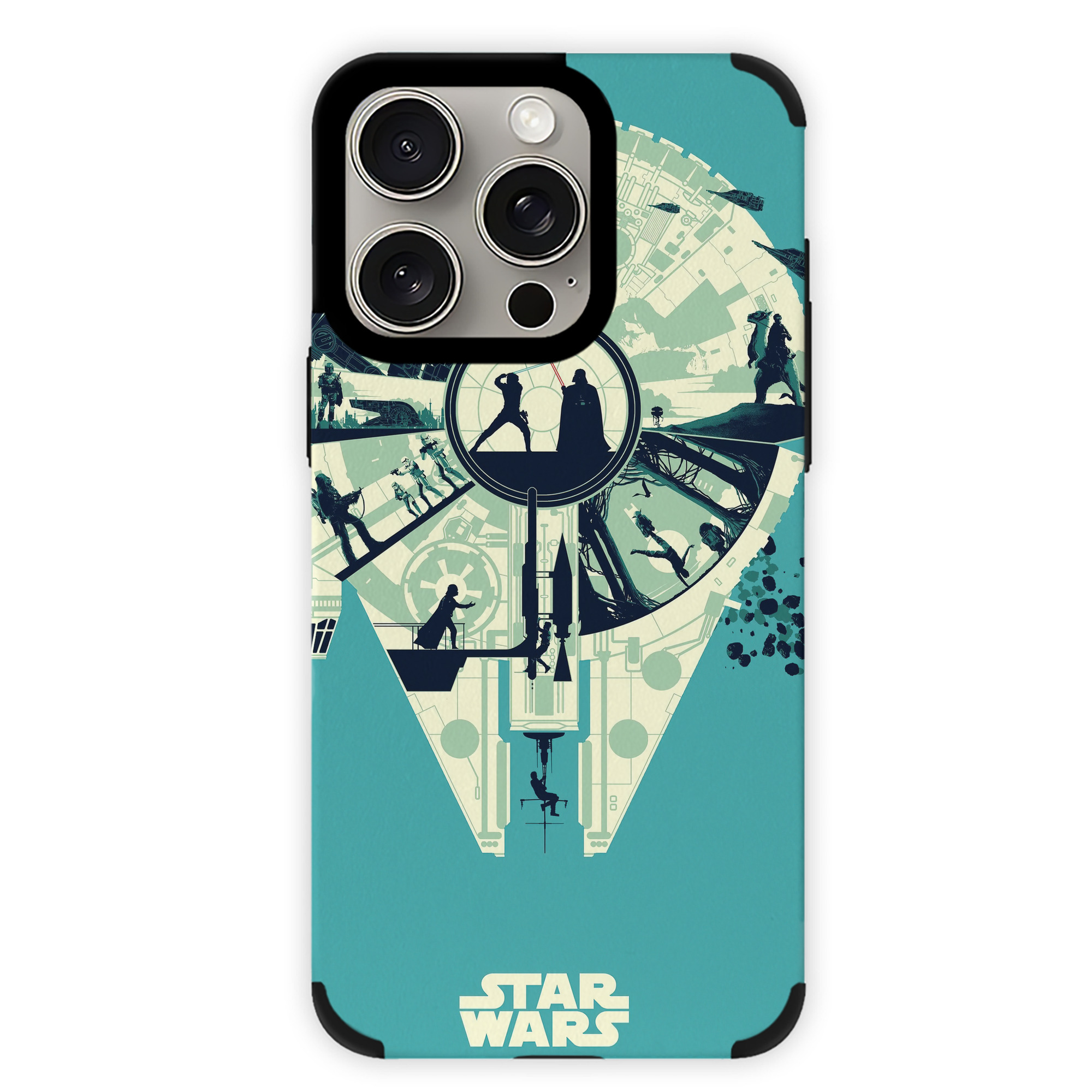 （画像用） スター・ウォーズ Star Wars 【iPhone15ProMax対応】 PUレザー スマホケース 耐衝撃＆黄変防止