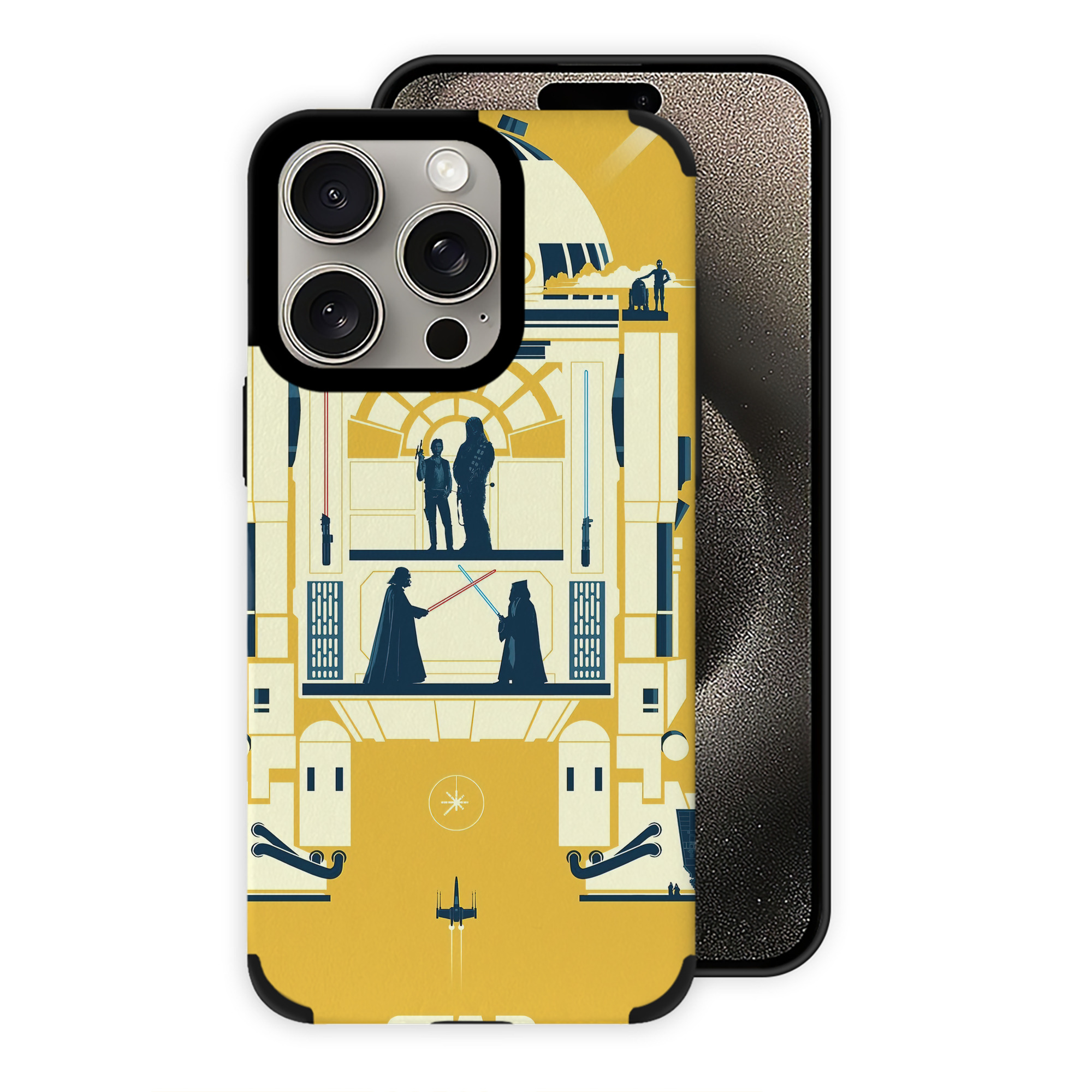（画像用） スター・ウォーズ Star Wars 【iPhone15ProMax対応】 PUレザー スマホケース 耐衝撃＆黄変防止