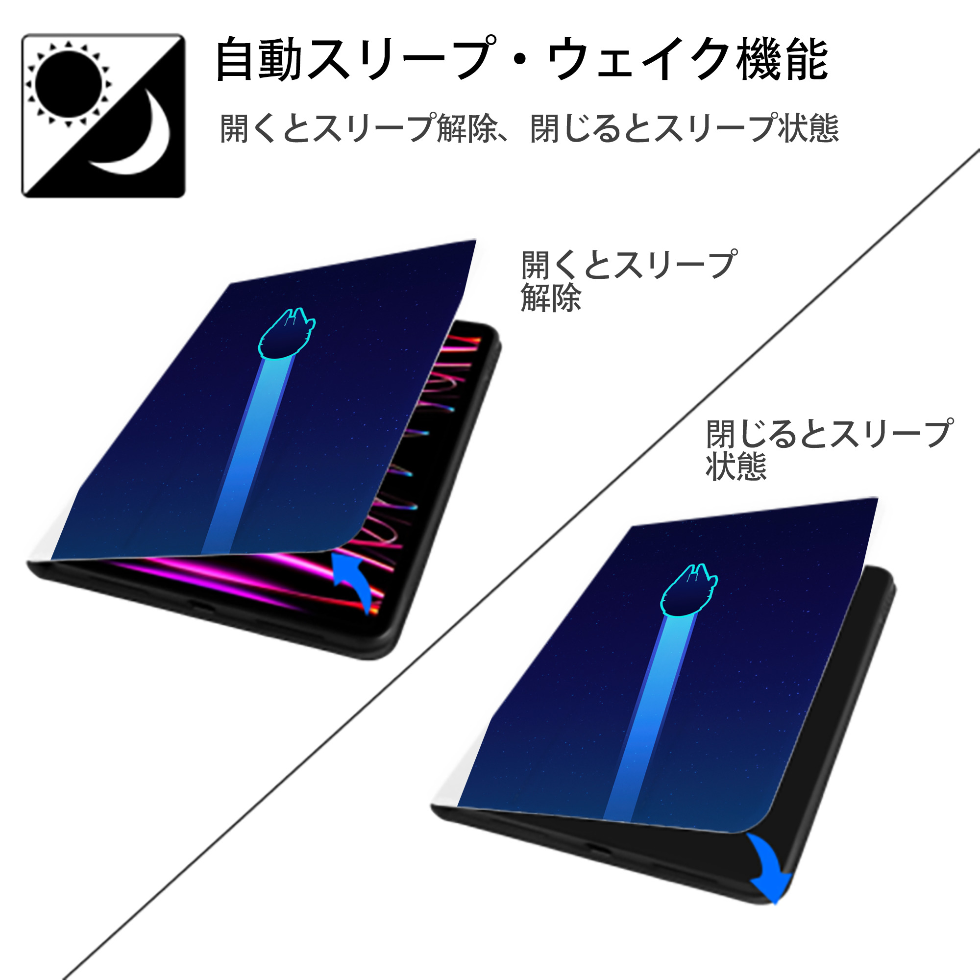 スター・ウォーズ Star Wars IPad ケース ペン収納付き 三つ折りスタンド PUレザー×シリコン 対応機種9.5/10.5/10.9インチ