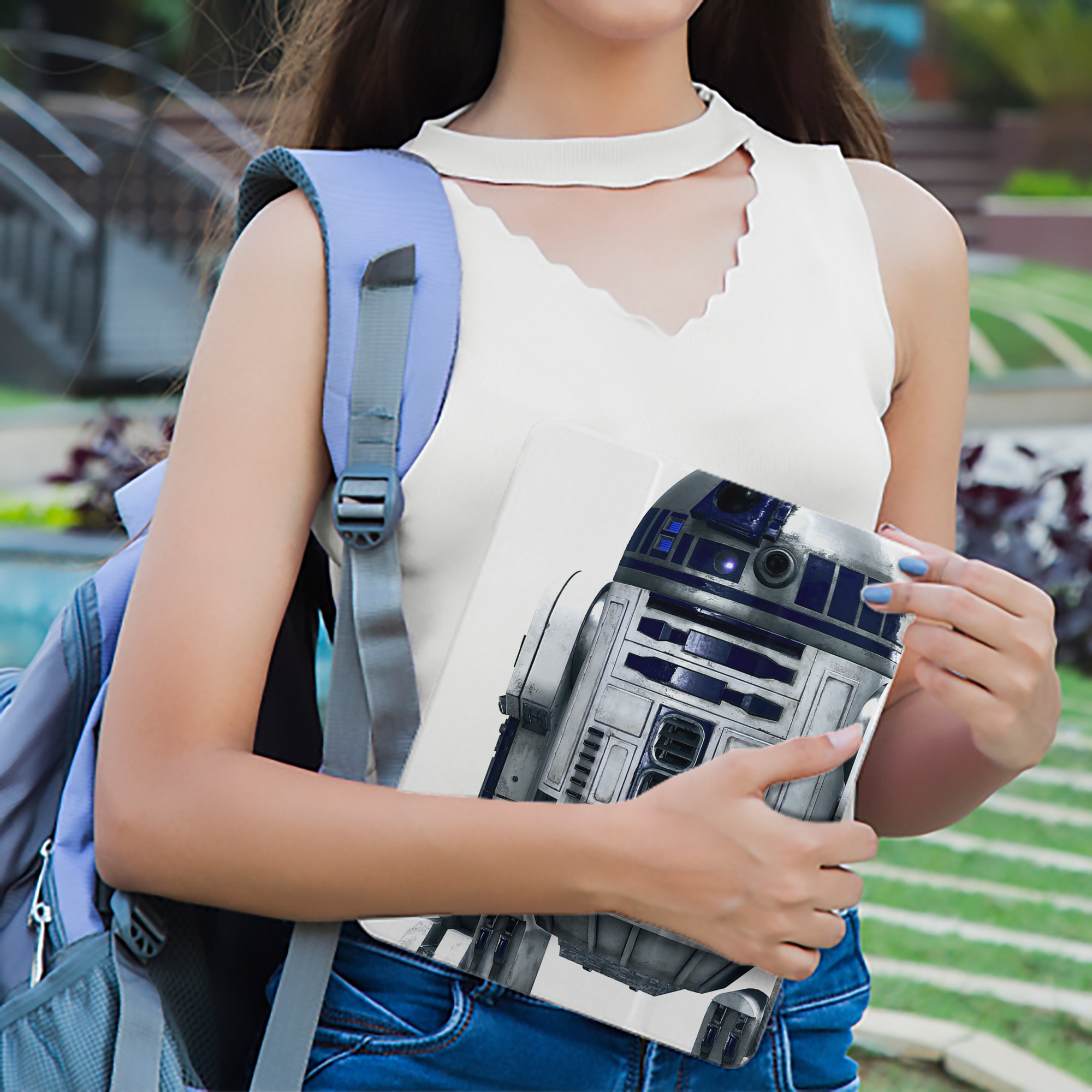 スター・ウォーズ Star Wars IPad ケース ペン収納付き 三つ折りスタンド PUレザー×シリコン 対応機種9.5/10.5/10.9インチ