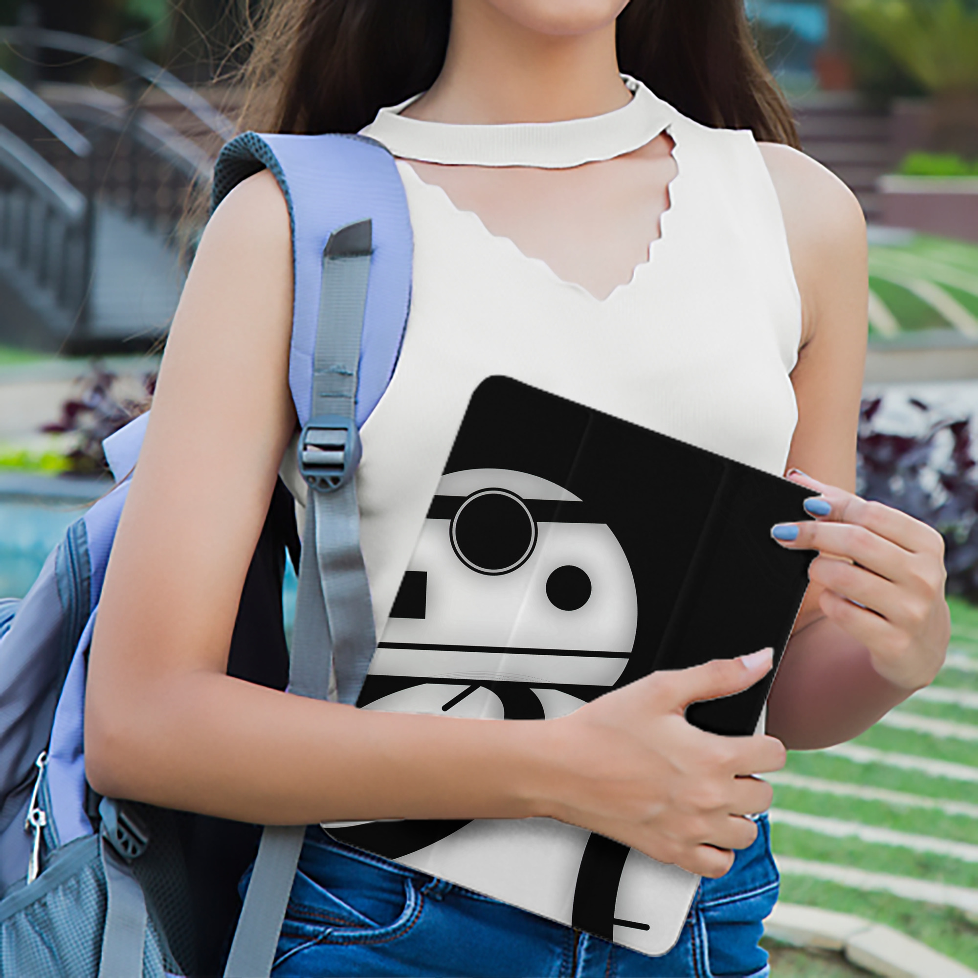 スター・ウォーズ Star Wars IPad ケース ペン収納付き 三つ折りスタンド PUレザー×シリコン 対応機種9.5/10.5/10.9インチ