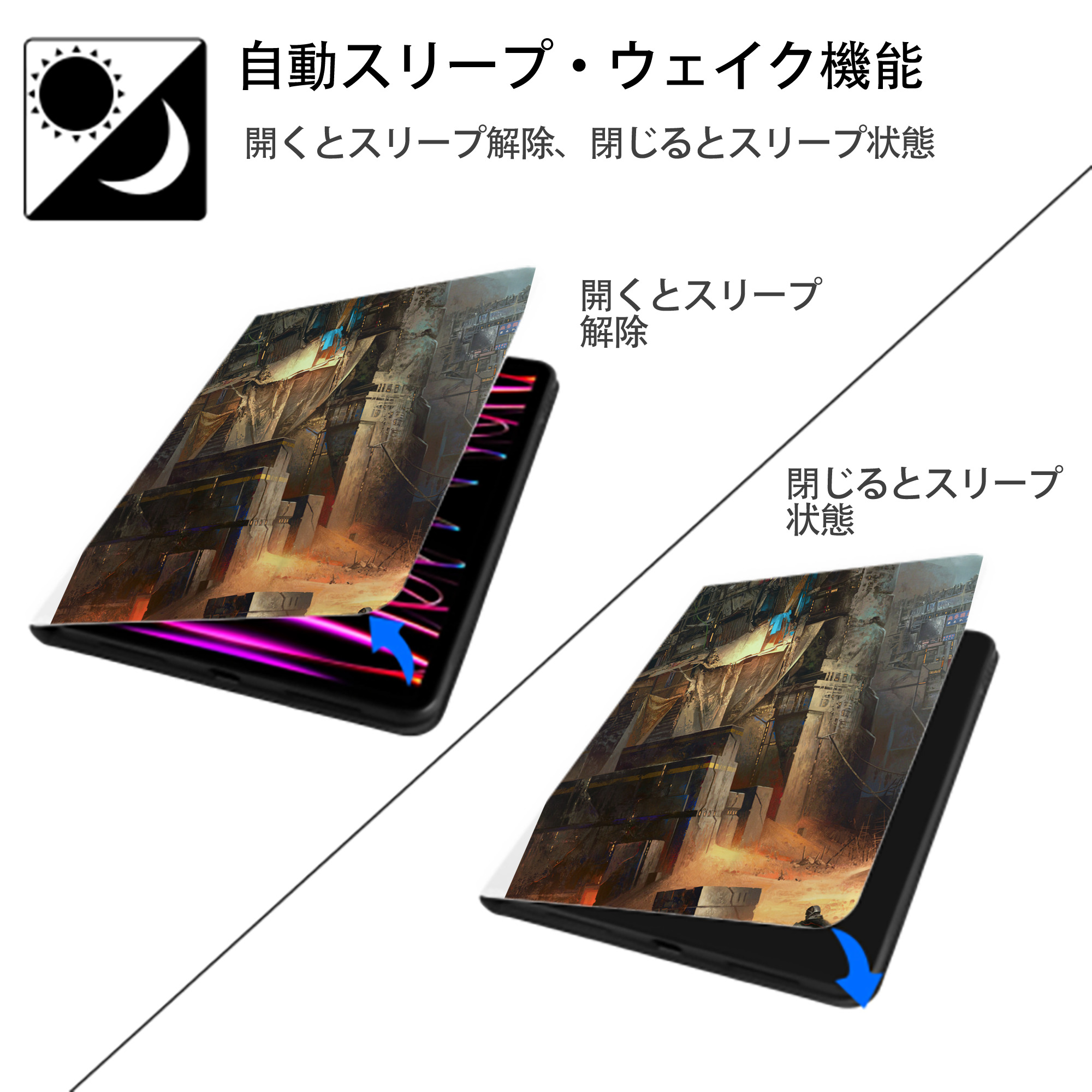 スター・ウォーズ Star Wars IPad ケース ペン収納付き 三つ折りスタンド PUレザー×シリコン 対応機種9.5/10.5/10.9インチ