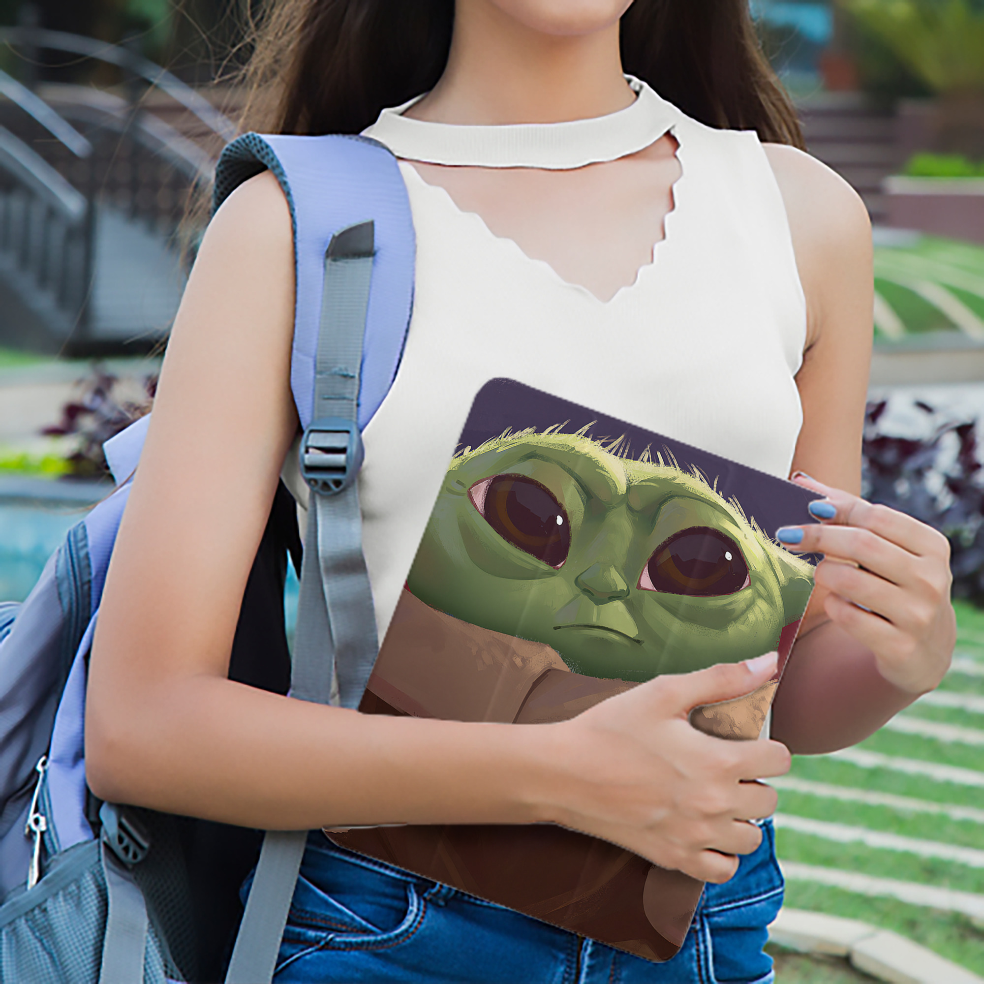 スター・ウォーズ Star Wars IPad ケース ペン収納付き 三つ折りスタンド PUレザー×シリコン 対応機種9.5/10.5/10.9インチ
