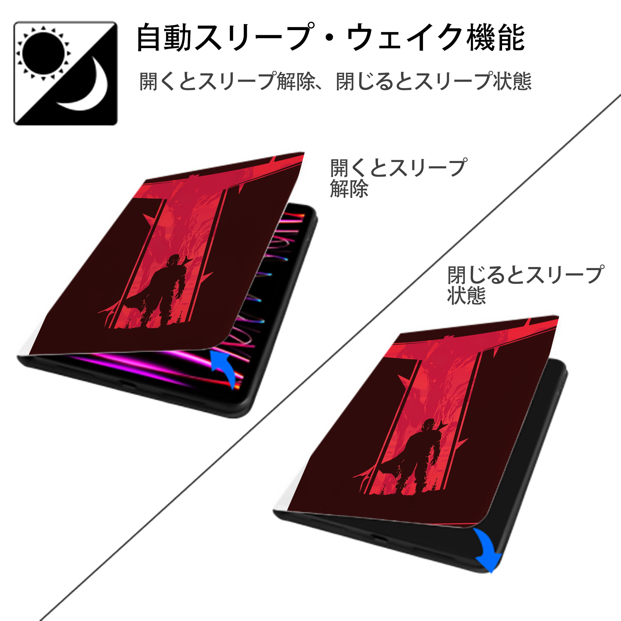 スター・ウォーズ Star Wars IPad ケース ペン収納付き 三つ折りスタンド PUレザー×シリコン 対応機種9.5/10.5/10.9インチ