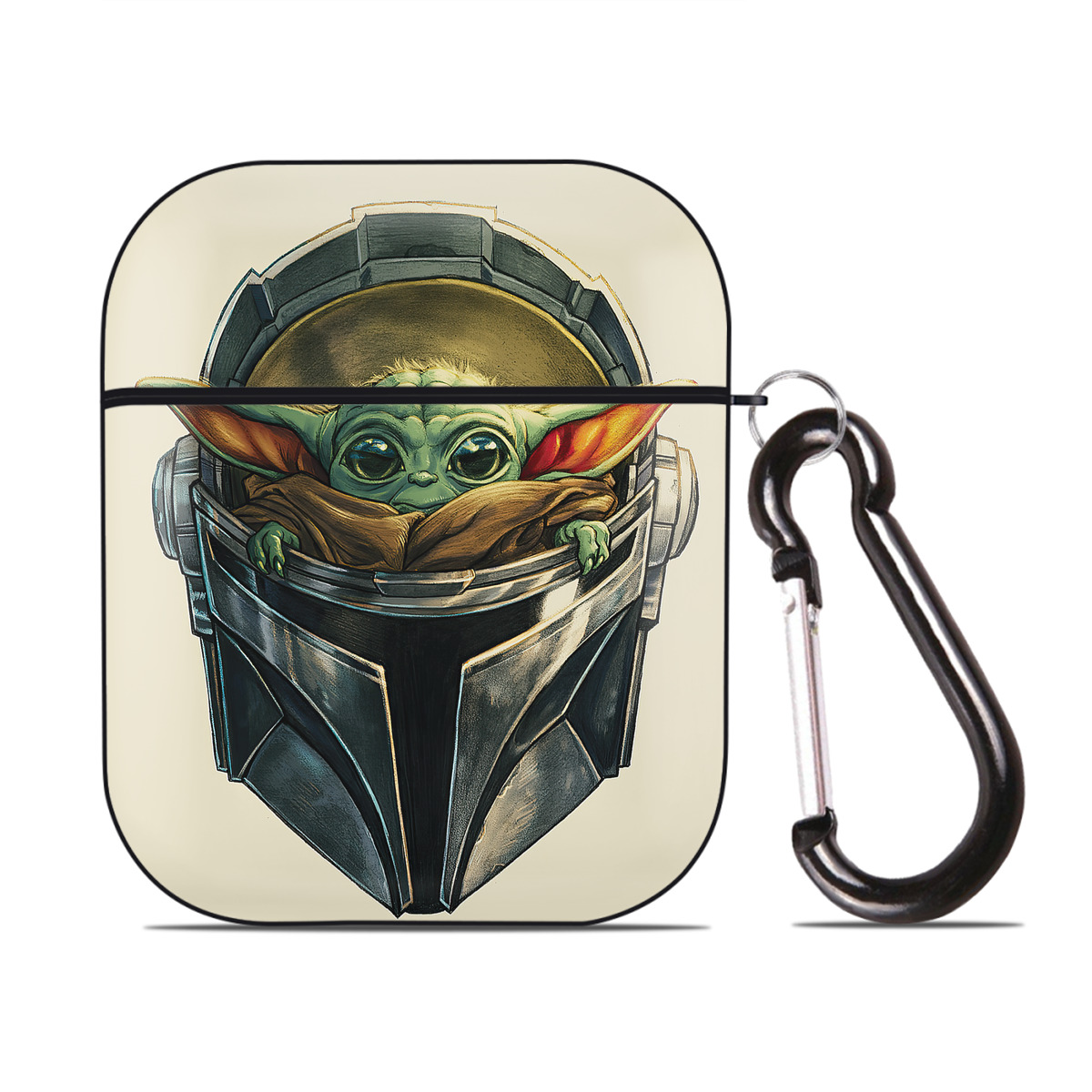 （画像用） スター・ウォーズ Star Wars AirPods 第2世代保護ケース ハードシェル ブラック 耐衝撃・防指紋・カラビナ付き