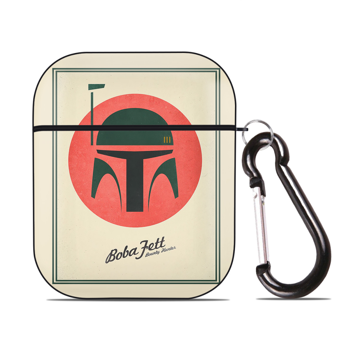 （画像用） スター・ウォーズ Star Wars AirPods 第2世代保護ケース ハードシェル ブラック 耐衝撃・防指紋・カラビナ付き