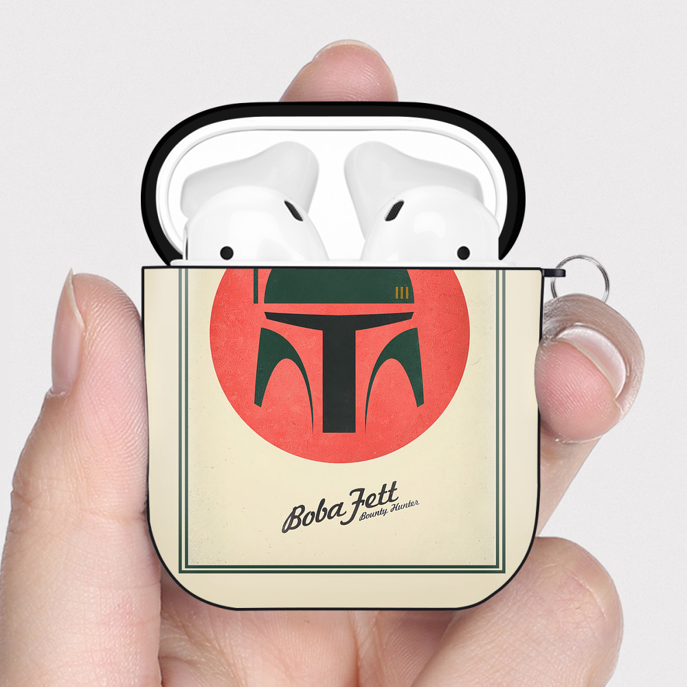 （画像用） スター・ウォーズ Star Wars AirPods 第2世代保護ケース ハードシェル ブラック 耐衝撃・防指紋・カラビナ付き