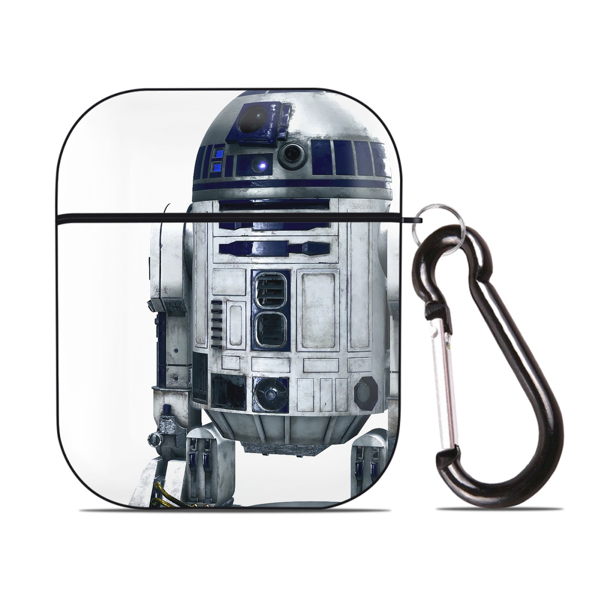 （画像用） スター・ウォーズ Star Wars AirPods 第2世代保護ケース ハードシェル ブラック 耐衝撃・防指紋・カラビナ付き