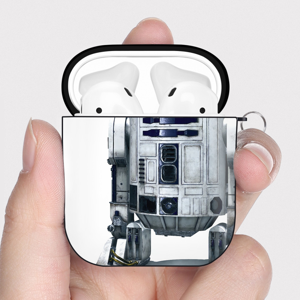 （画像用） スター・ウォーズ Star Wars AirPods 第2世代保護ケース ハードシェル ブラック 耐衝撃・防指紋・カラビナ付き