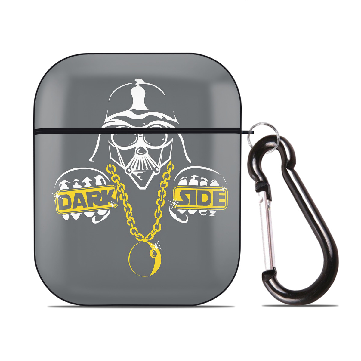 （画像用） スター・ウォーズ Star Wars AirPods 第2世代保護ケース ハードシェル ブラック 耐衝撃・防指紋・カラビナ付き
