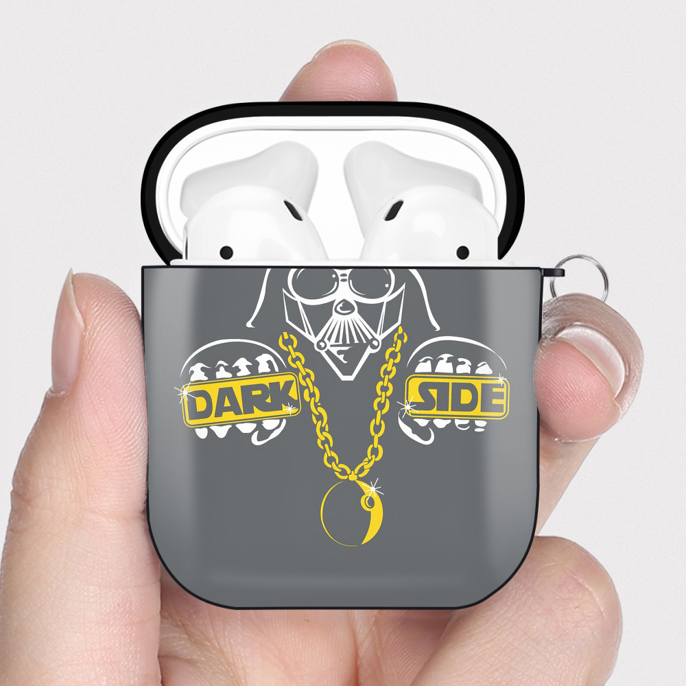 （画像用） スター・ウォーズ Star Wars AirPods 第2世代保護ケース ハードシェル ブラック 耐衝撃・防指紋・カラビナ付き