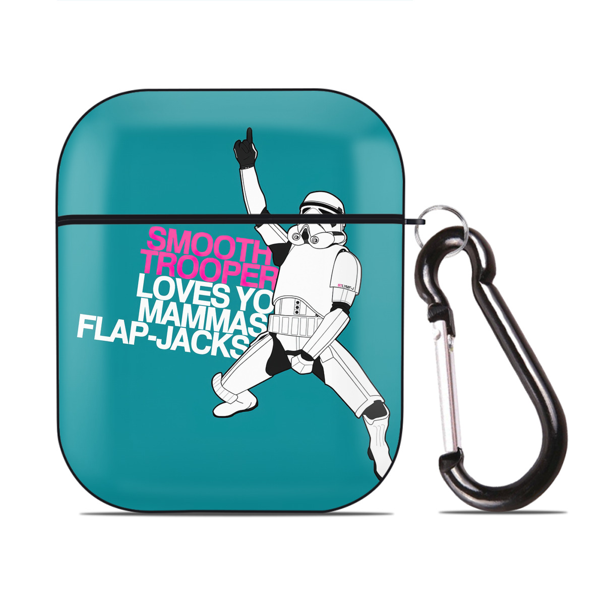 （画像用） スター・ウォーズ Star Wars AirPods 第2世代保護ケース ハードシェル ブラック 耐衝撃・防指紋・カラビナ付き