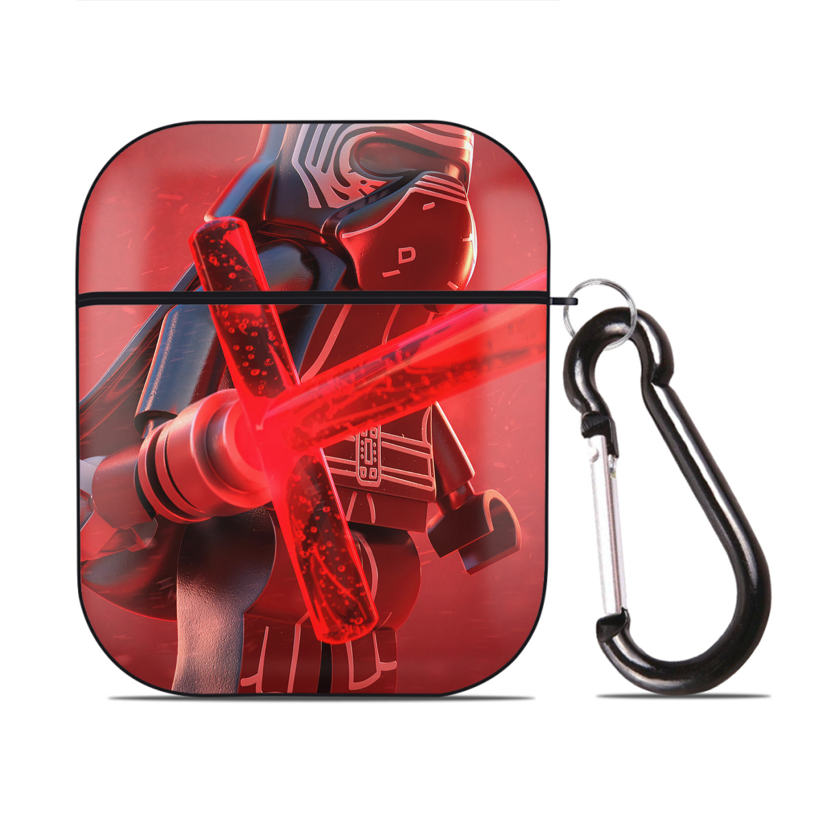 （画像用） スター・ウォーズ Star Wars AirPods 第2世代保護ケース ハードシェル ブラック 耐衝撃・防指紋・カラビナ付き