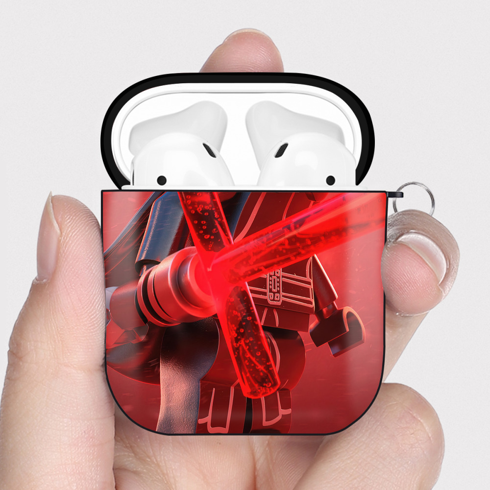 （画像用） スター・ウォーズ Star Wars AirPods 第2世代保護ケース ハードシェル ブラック 耐衝撃・防指紋・カラビナ付き
